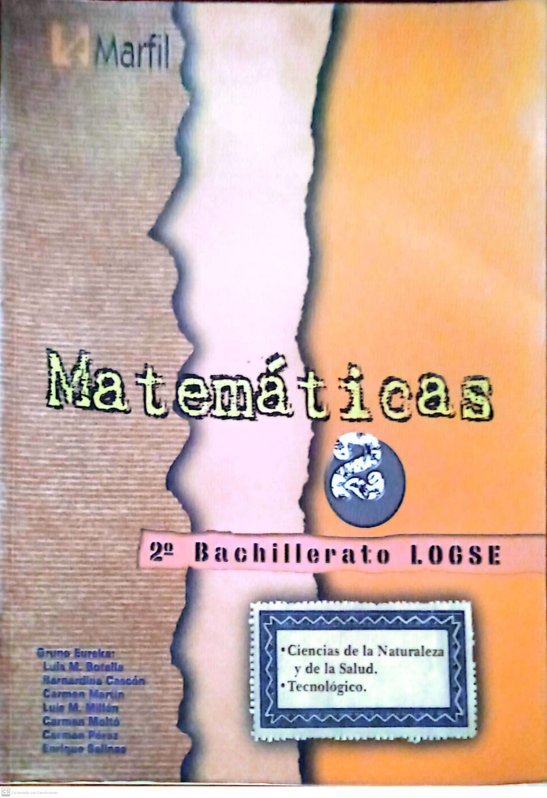 MATEMATICAS 2° CIENCIAS DE LA NATURALEZA Y LA SALUD  TECNOLOGICO