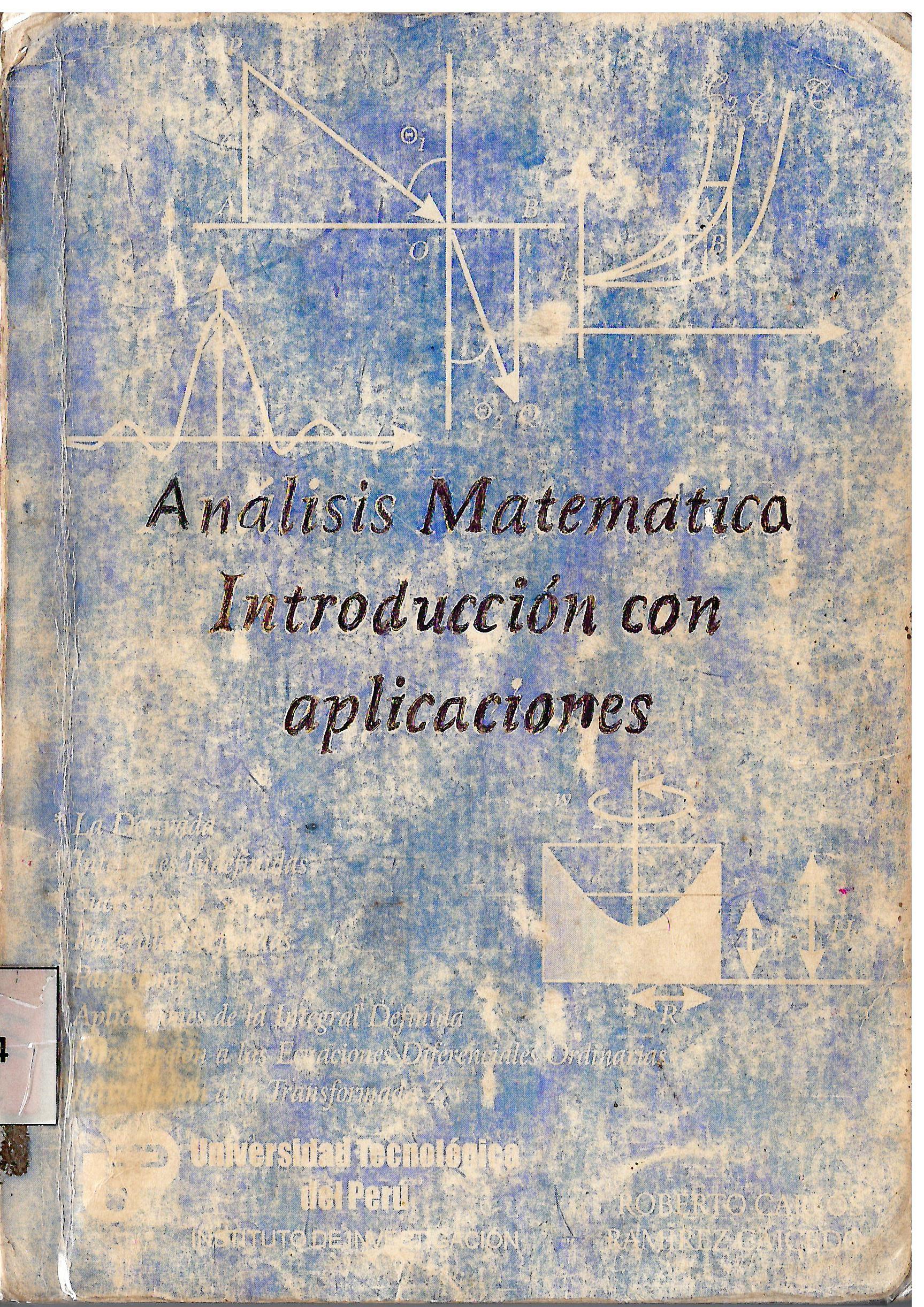 ANALISIS MATEMATICO INTRODUCCION CON APLICACIONES