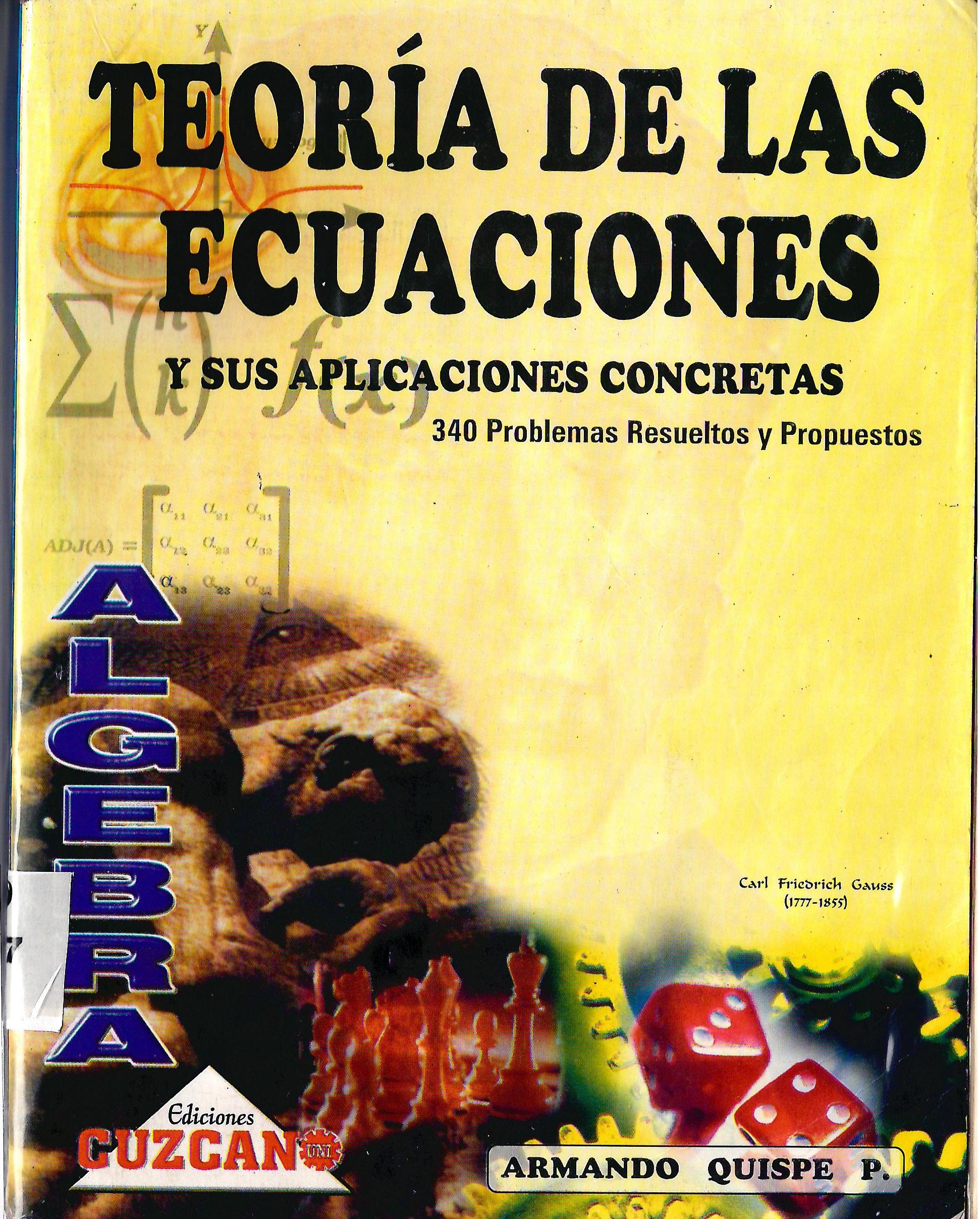 TEORIA DE LAS ECUACIONES Y SUS APLICACIONES CONCRETAS