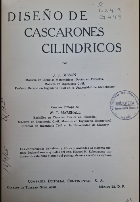 DISEÑO DE CASCARONES CILINDRICOS
