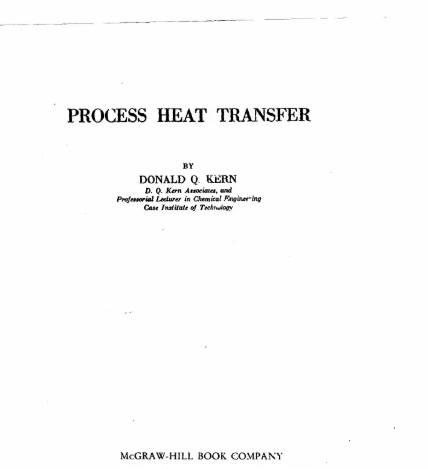 PROCESS HEAT TRANSFER