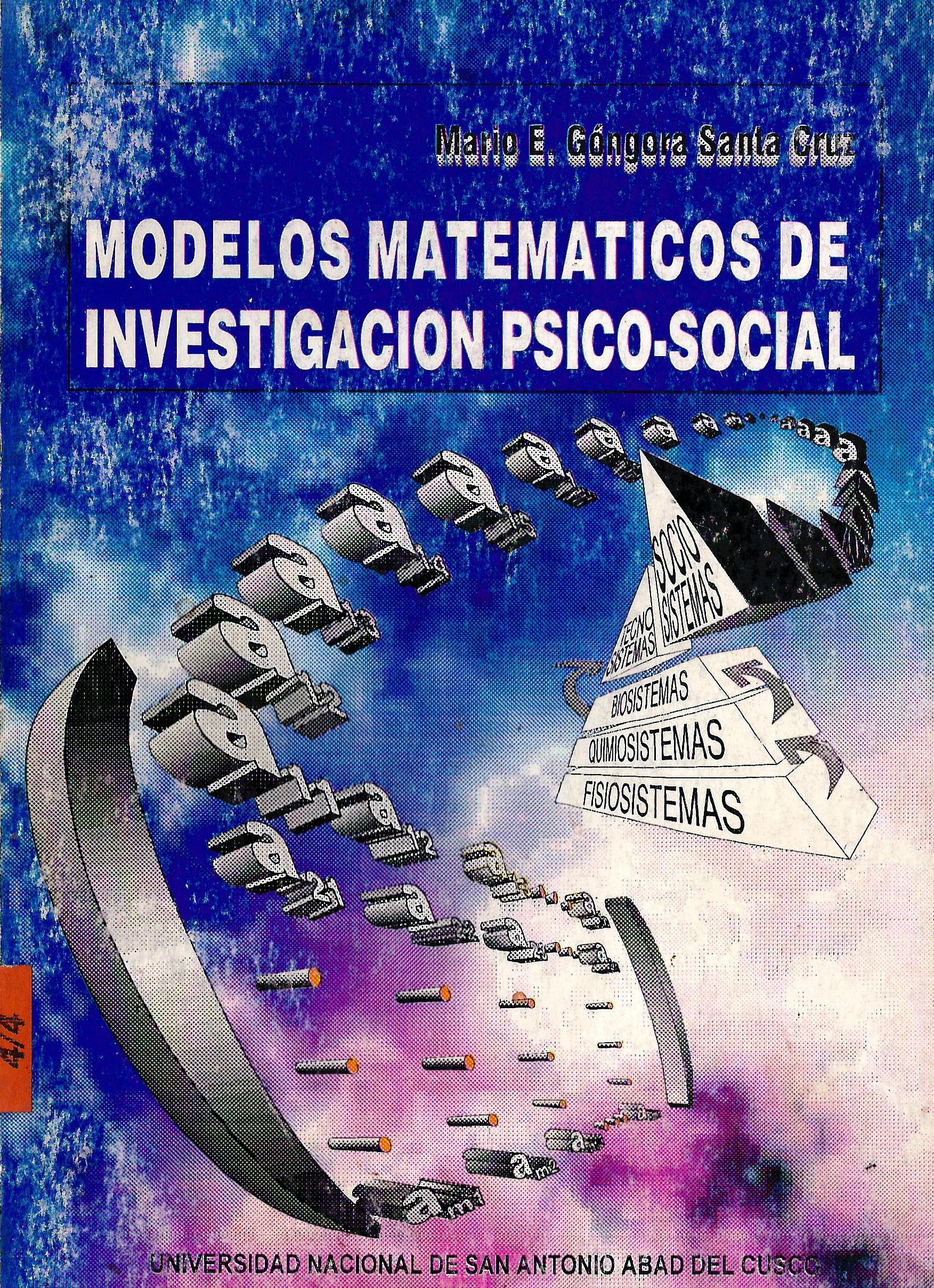 MODELOS MATEMATICOS DE INVESTIGACION PSICO-SOCIAL
