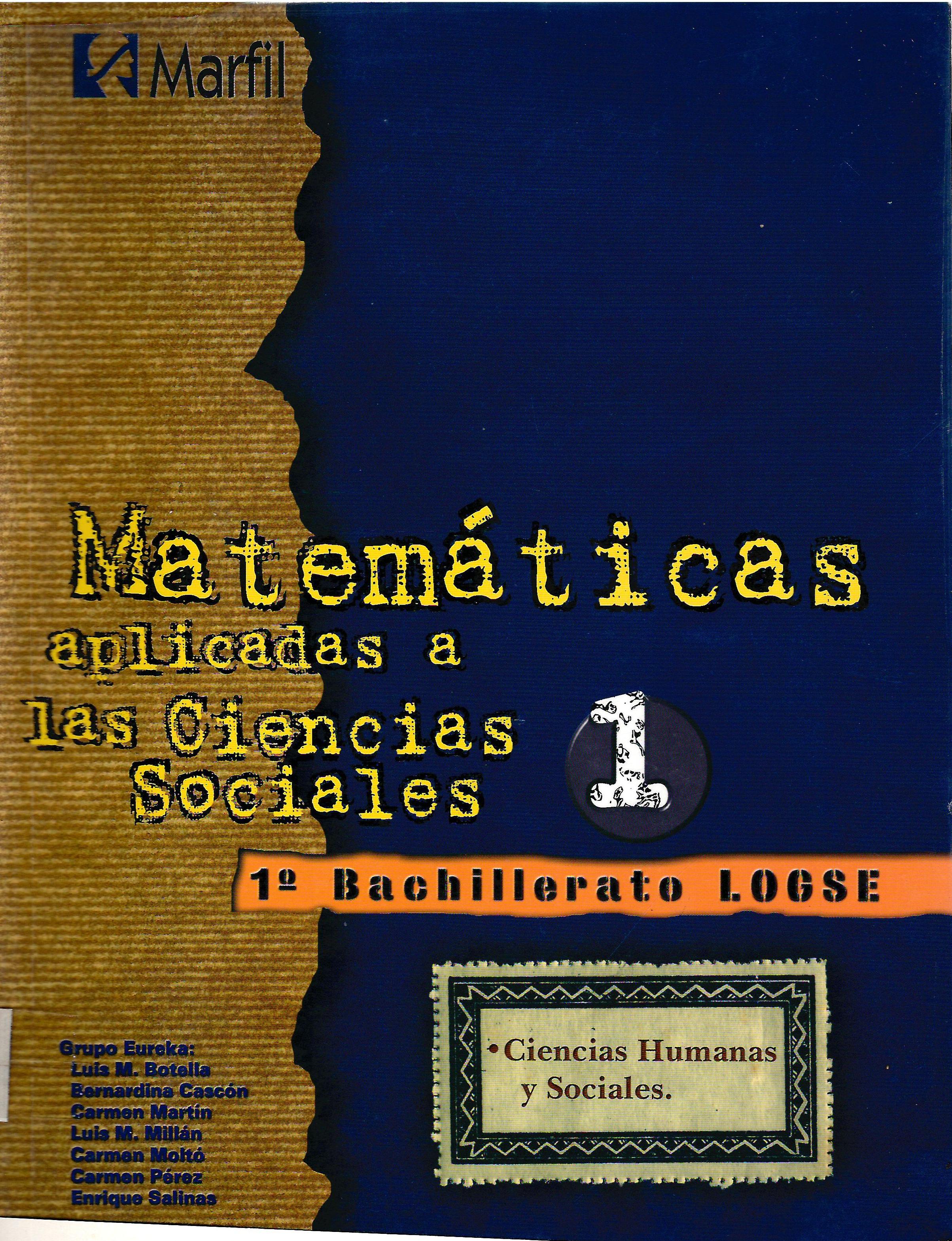 MATEMATICAS 1° - CIENCIAS HUMANAS Y SOCIALES