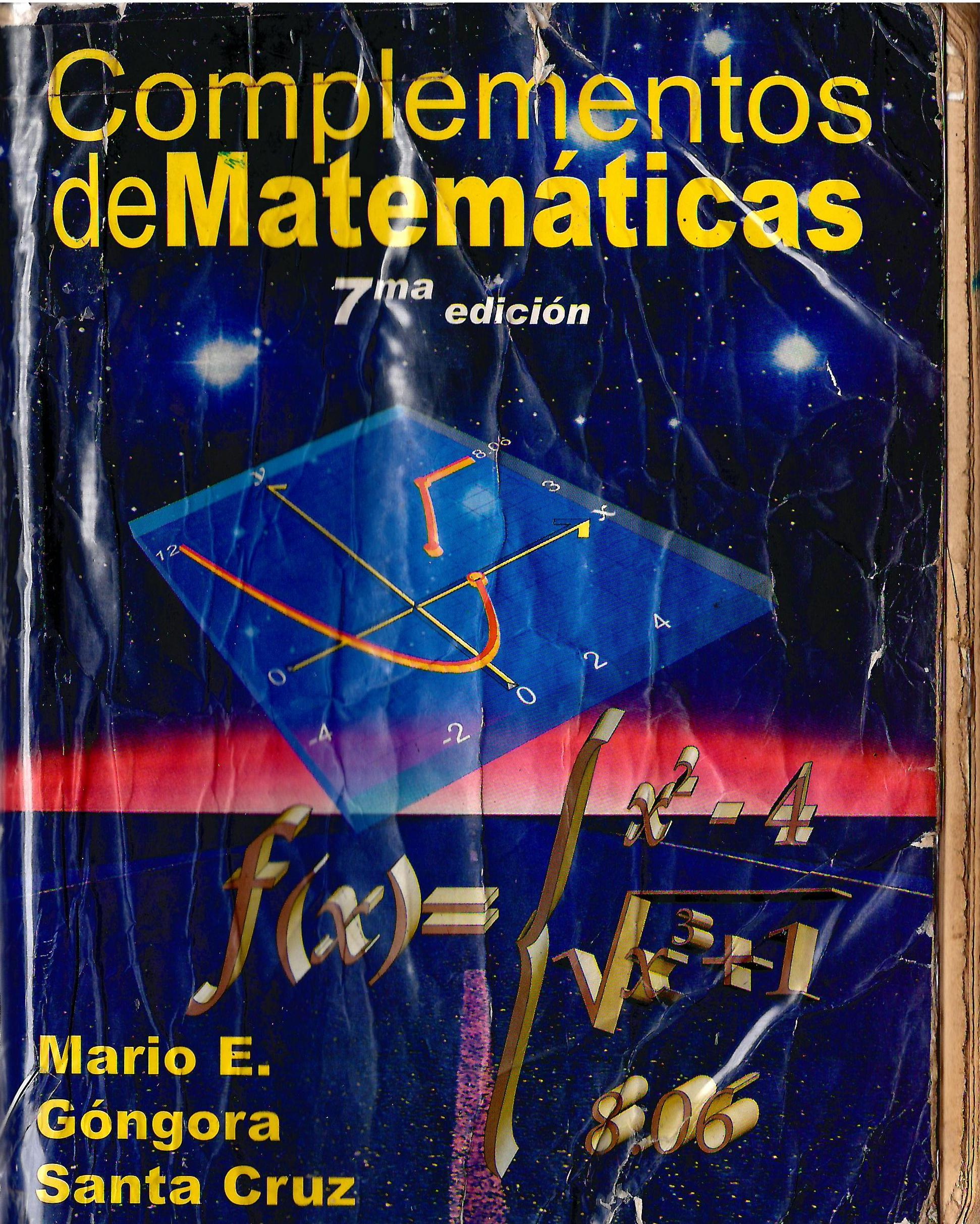 COMPLEMENTOS DE MATEMATICAS