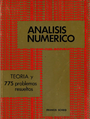 ANALISIS NUMERICO TEORIA Y 775 PROBLEMAS RESUELTOS