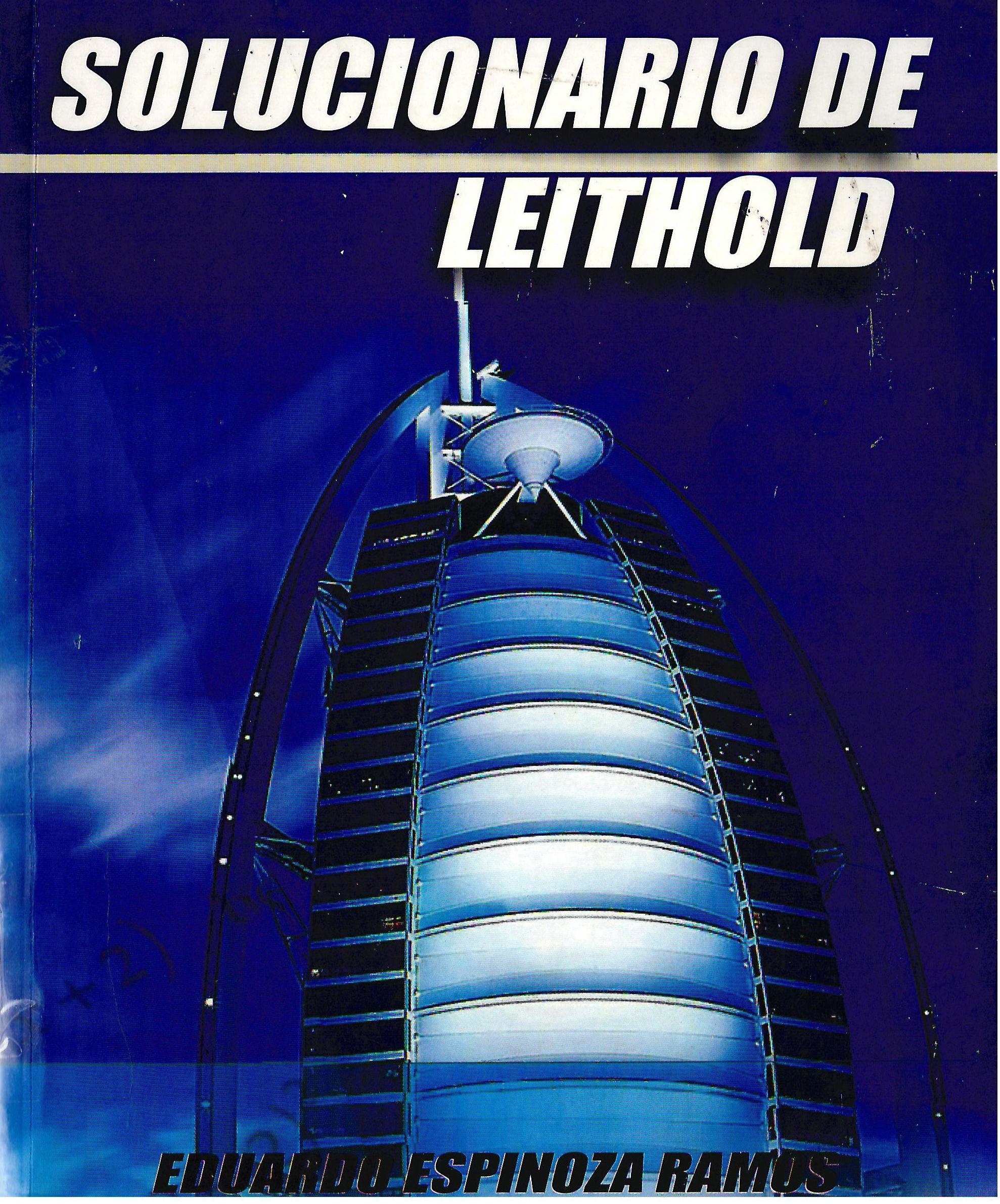SOLUCIONARIO DE LEITHOLD