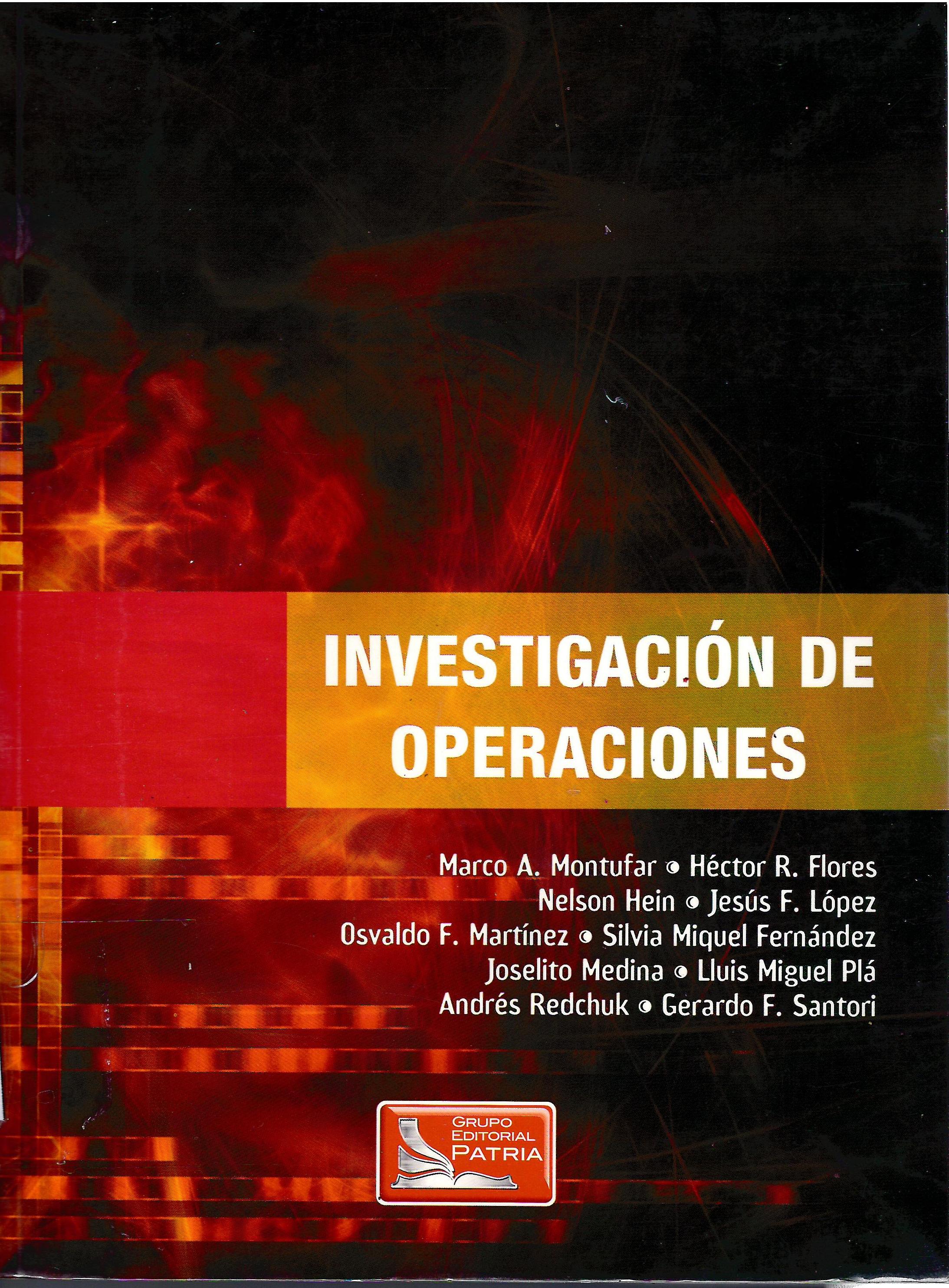 INVESTIGACION DE OPERACIONES