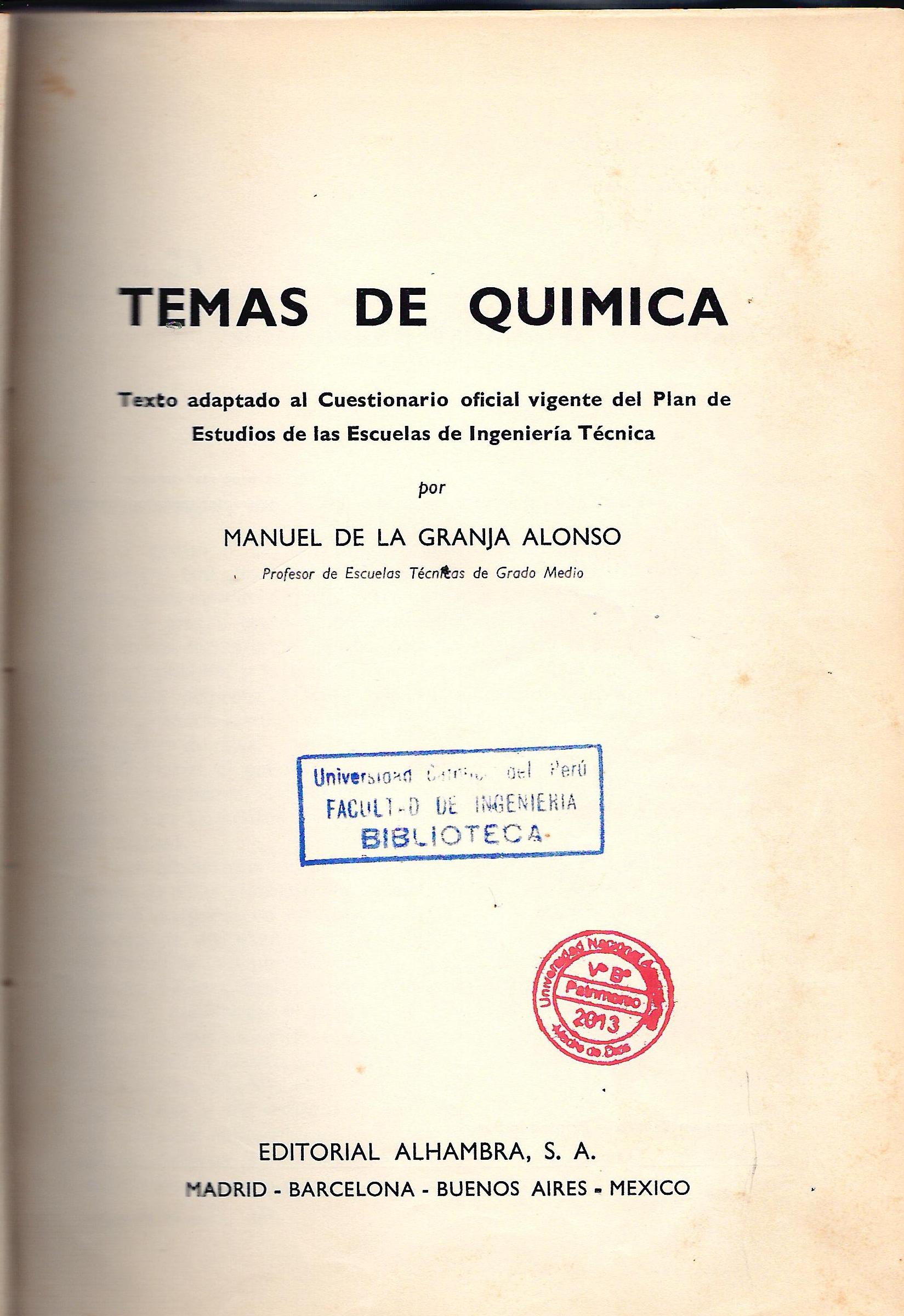 TEMAS DE QUIMICA II
