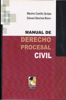 MANUAL DE DERECHO PROCESAL CIVIL