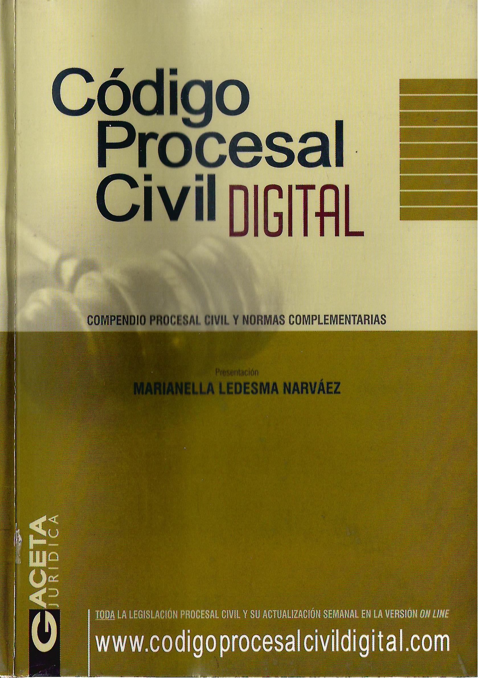 CODIGO PROCESAL CIVIL DIGITAL