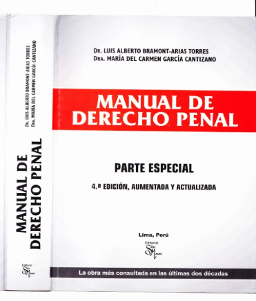 MANUAL DE DERECHO PENAL. PARTE ESPECIAL