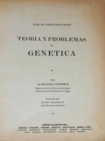 TEORIA Y PROBLEMAS DE GENETICA