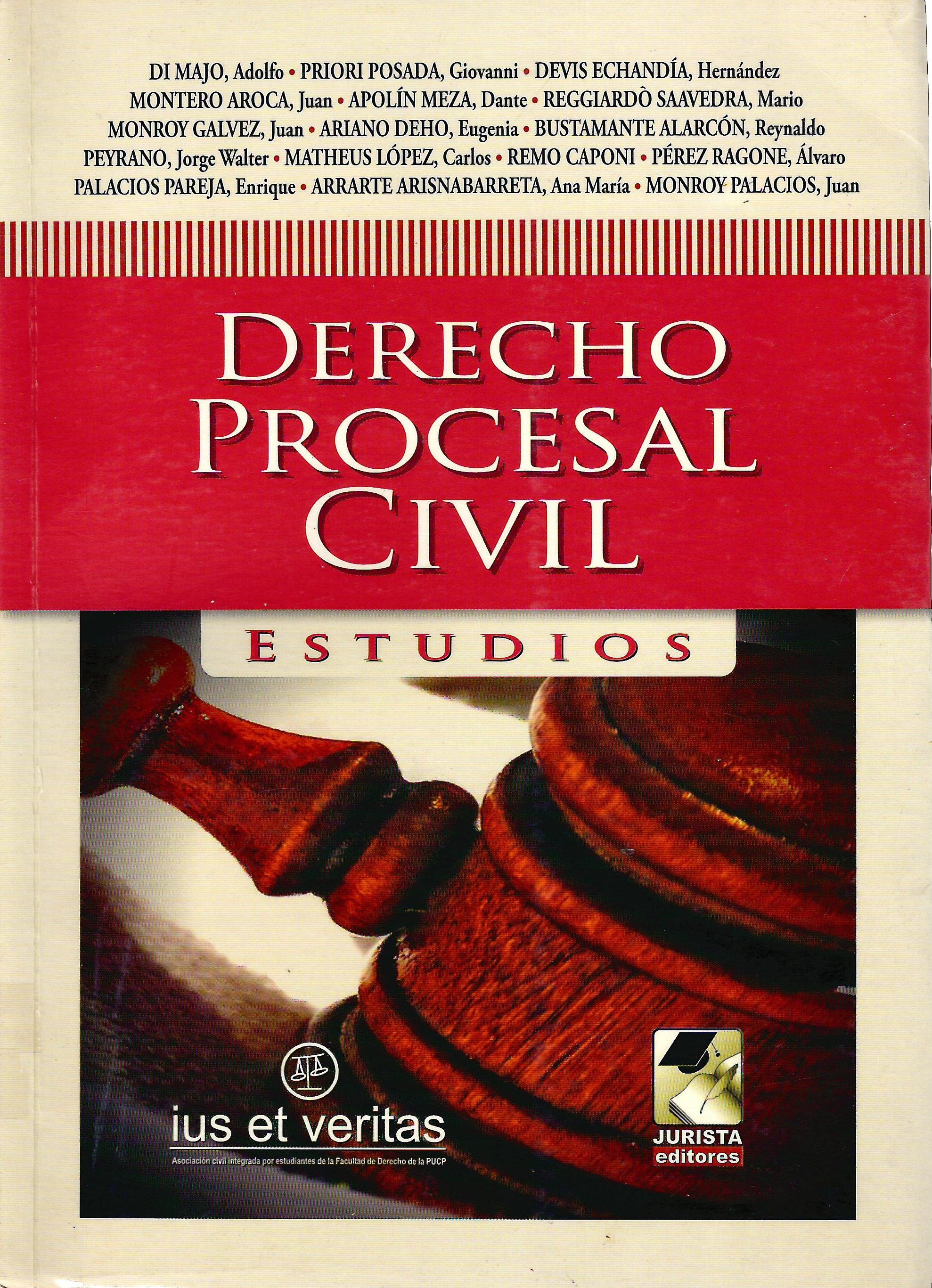 DERECHO PROCESAL CIVIL. ESTUDIOS