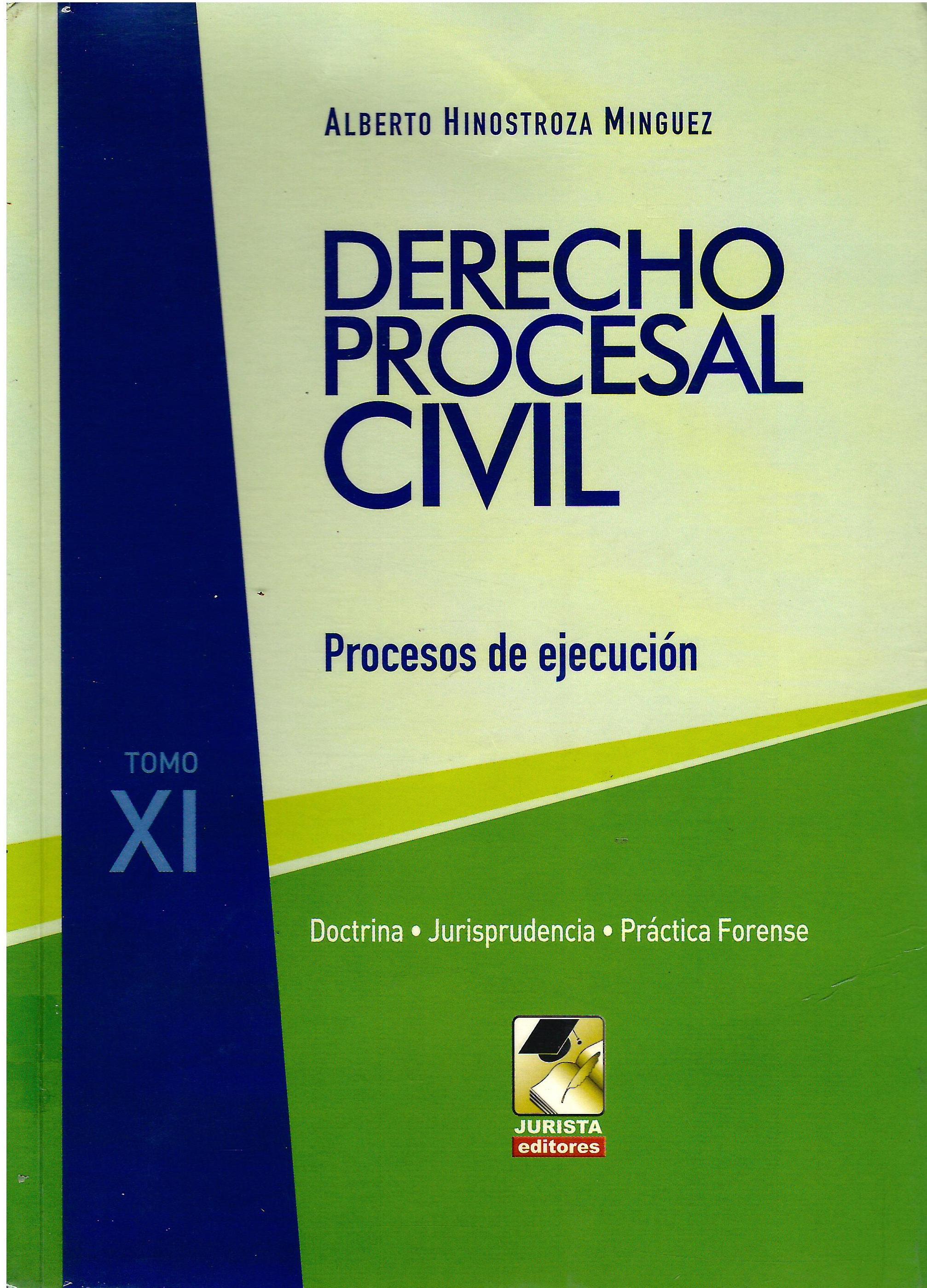 DERECHO PROCESAL CIVIL. PROCESOS DE EJECUCION. XI