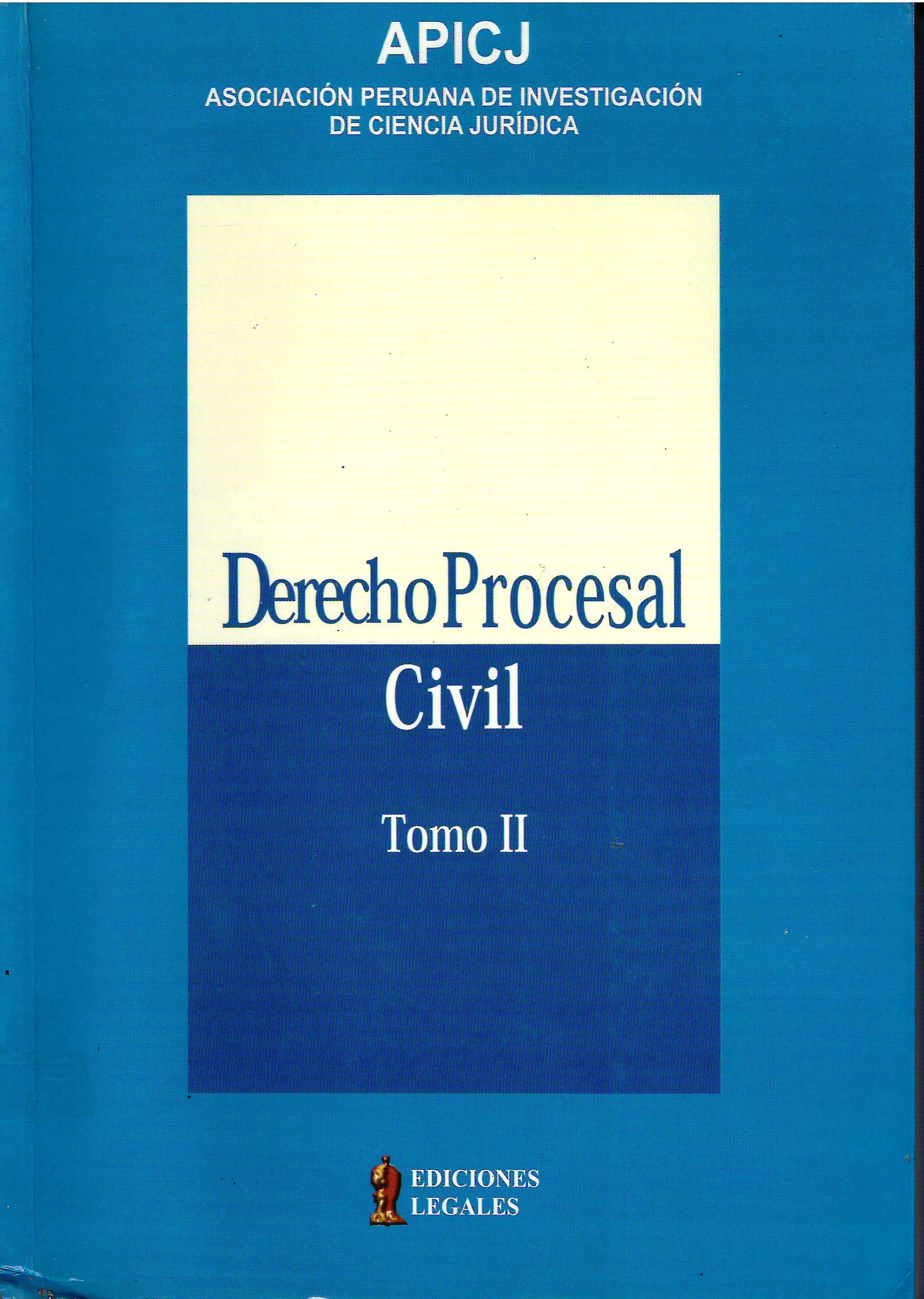 DERECHO PROCESAL CIVIL. TOMO II