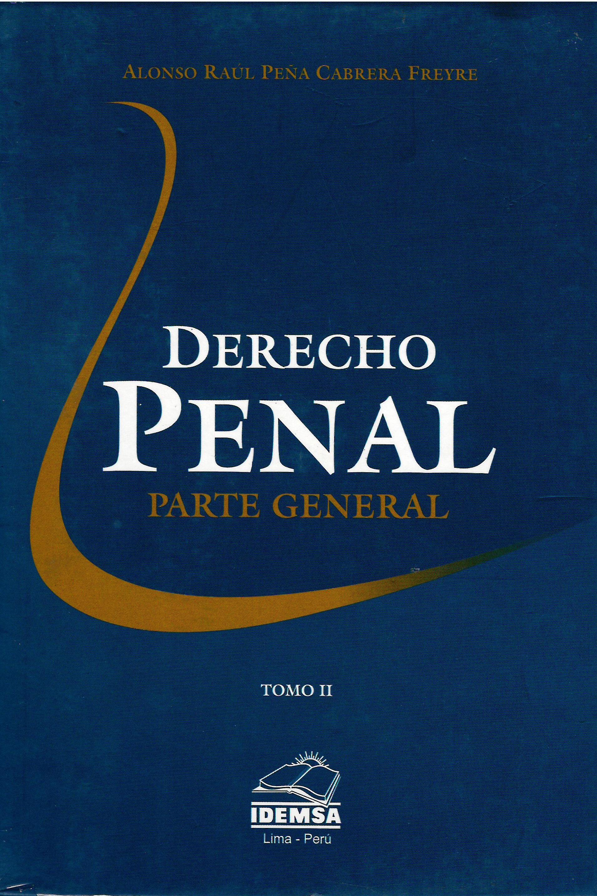 DERECHO PENAL. PARTE GENERAL. TOMO II