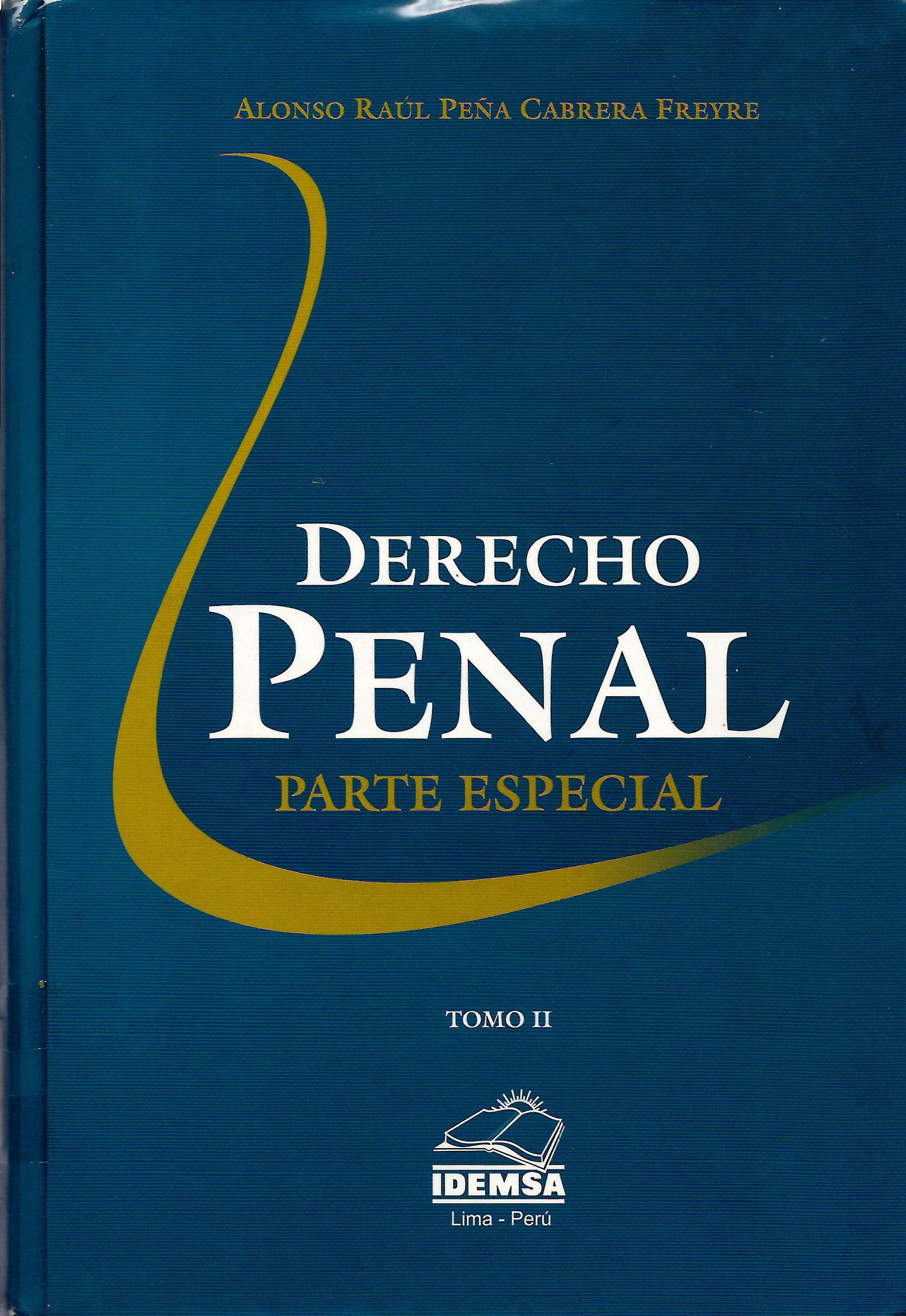 DERECHO PENAL. PARTE ESPECIAL. TOMOII