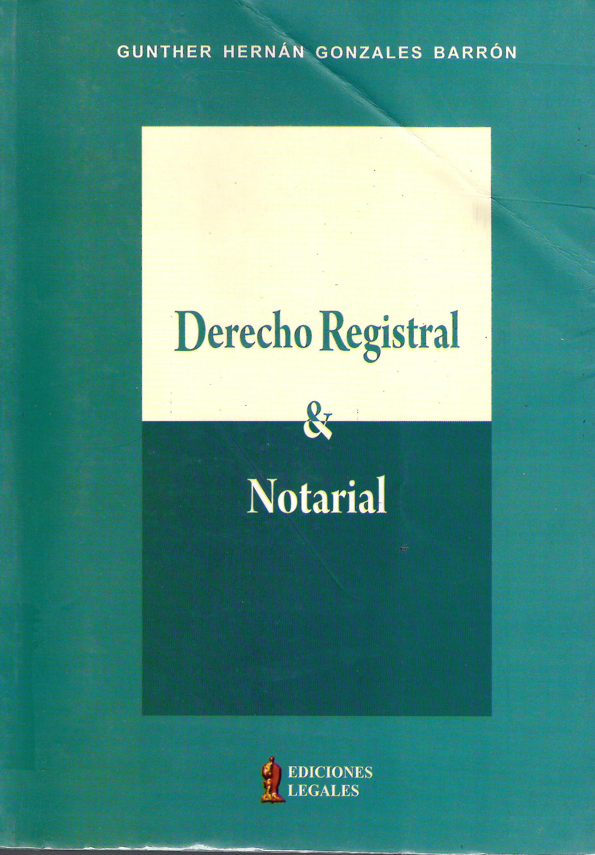 DERECHO REGISTRAL Y NOTARIAL