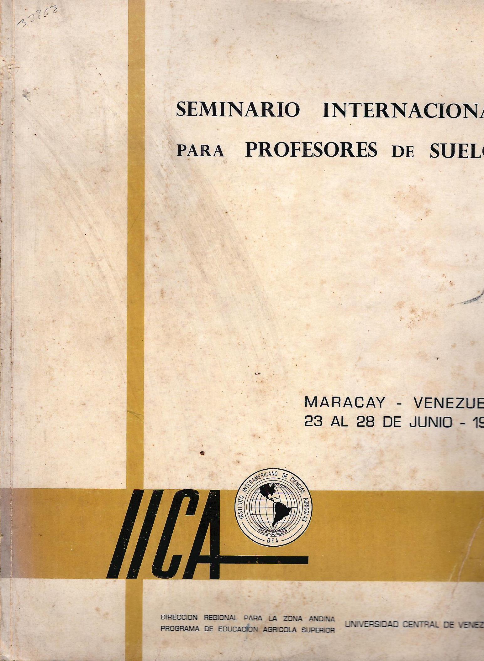SEMINARIO INTERNACIONAL PARA PROFESORES DE SUELOS