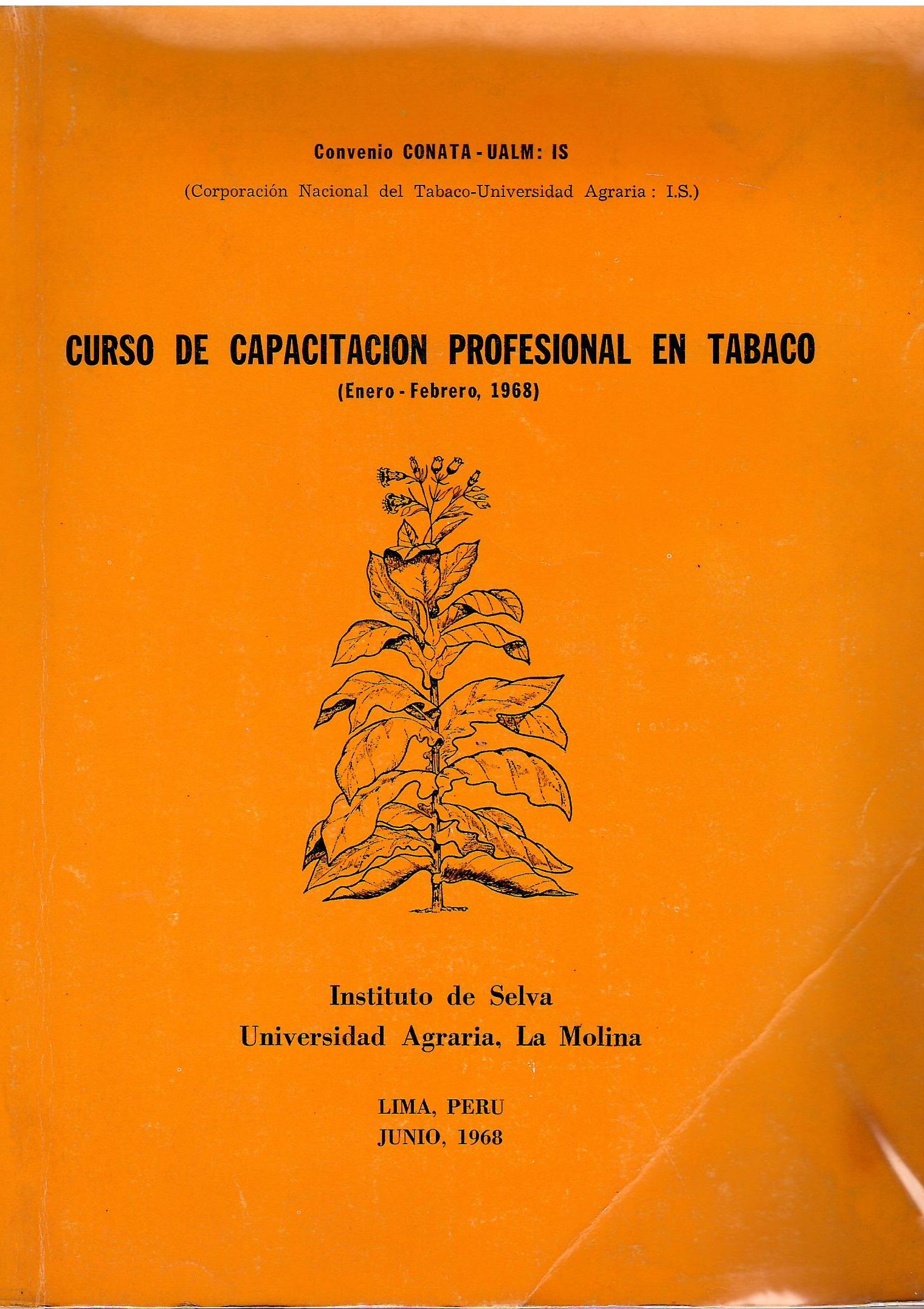 CURSO DE CAPACITACION PROFESIONAL EN TABACO