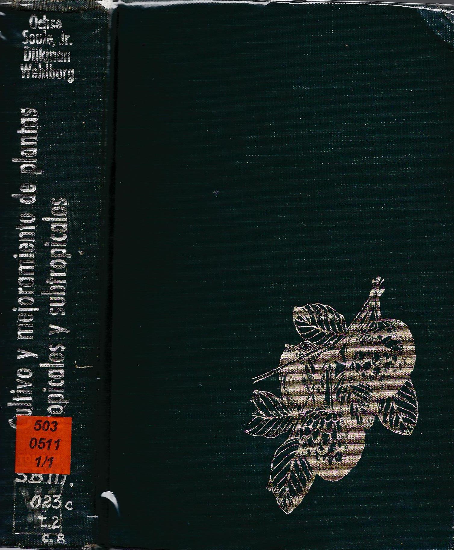 CULTIVO Y MEJORAMIENTO DE PLANTAS TROPICALES Y SUBTROPICALES VOL II