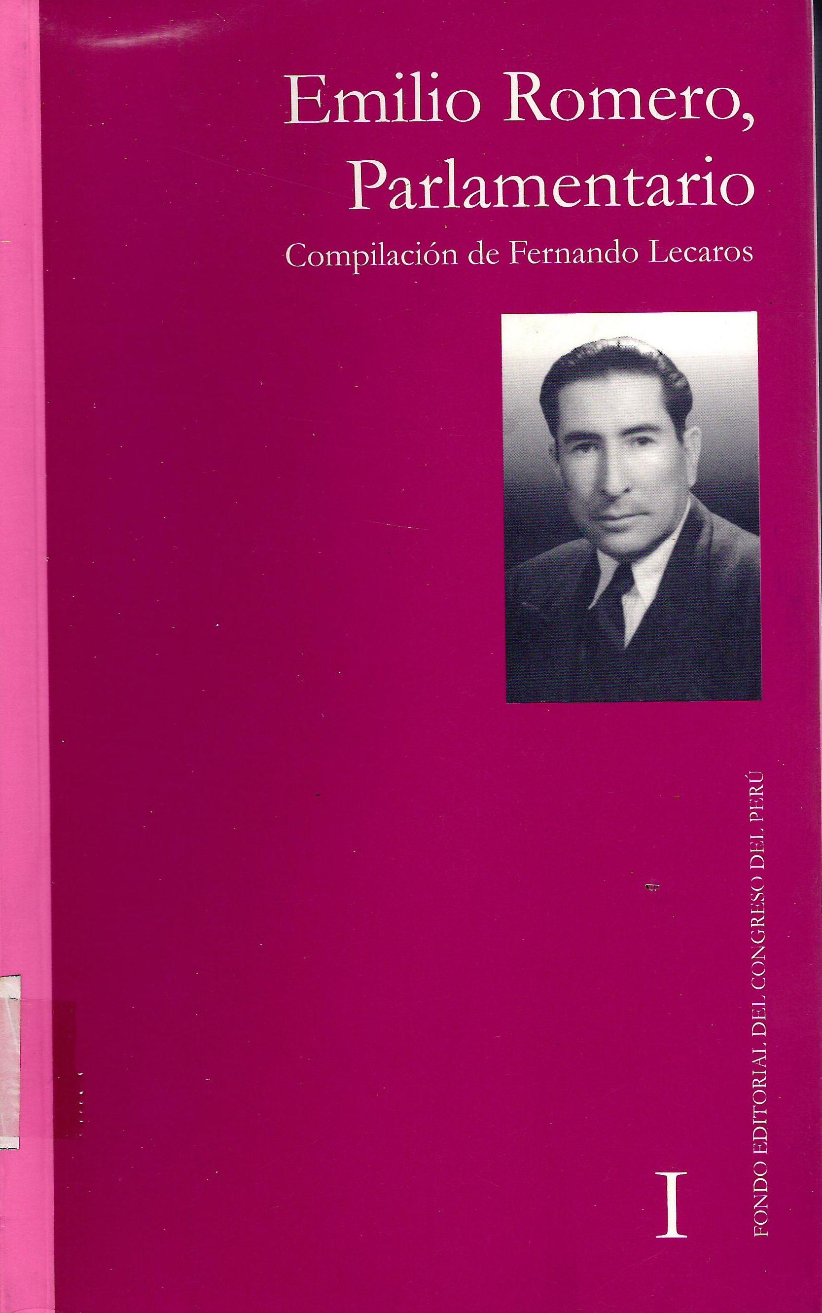 COMPILACION DE FERNANDO LECAROS. TOMO I