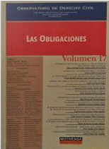 OBSERVATORIO DE DERECHO CIVIL  LAS OBLIGACIONES VOLUMEN 17