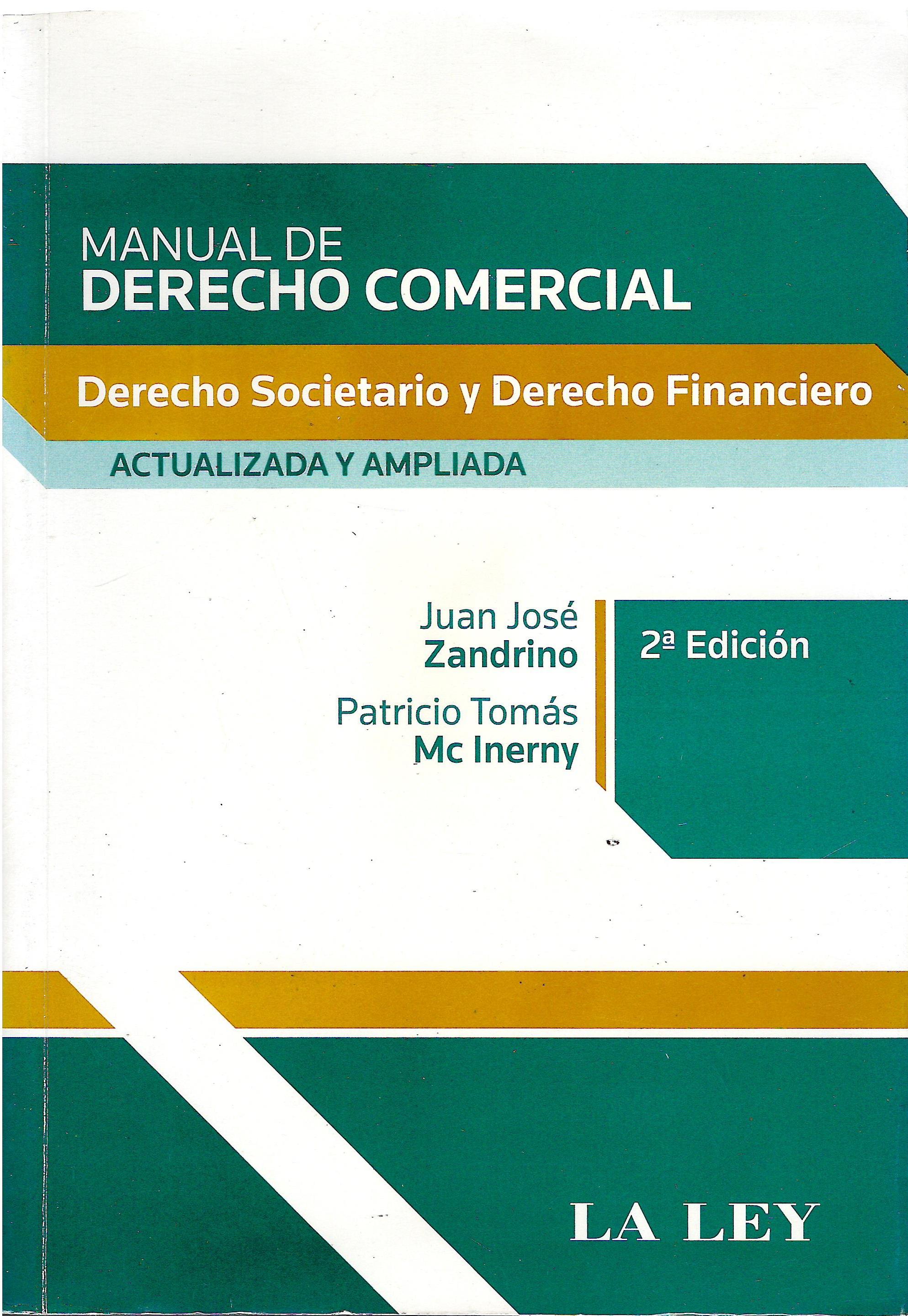 MANUAL DE DERECHO COMERCIAL  ACTUALIZADA Y AMPLIFICADA