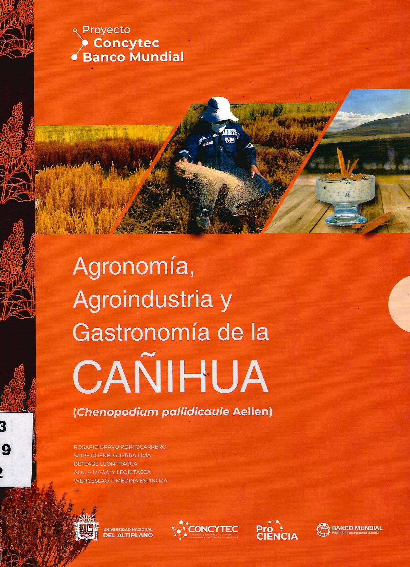 AGRONOMIA AGROINDUSTRIA Y GASTRONOMIA DE LA CAÑIHUA