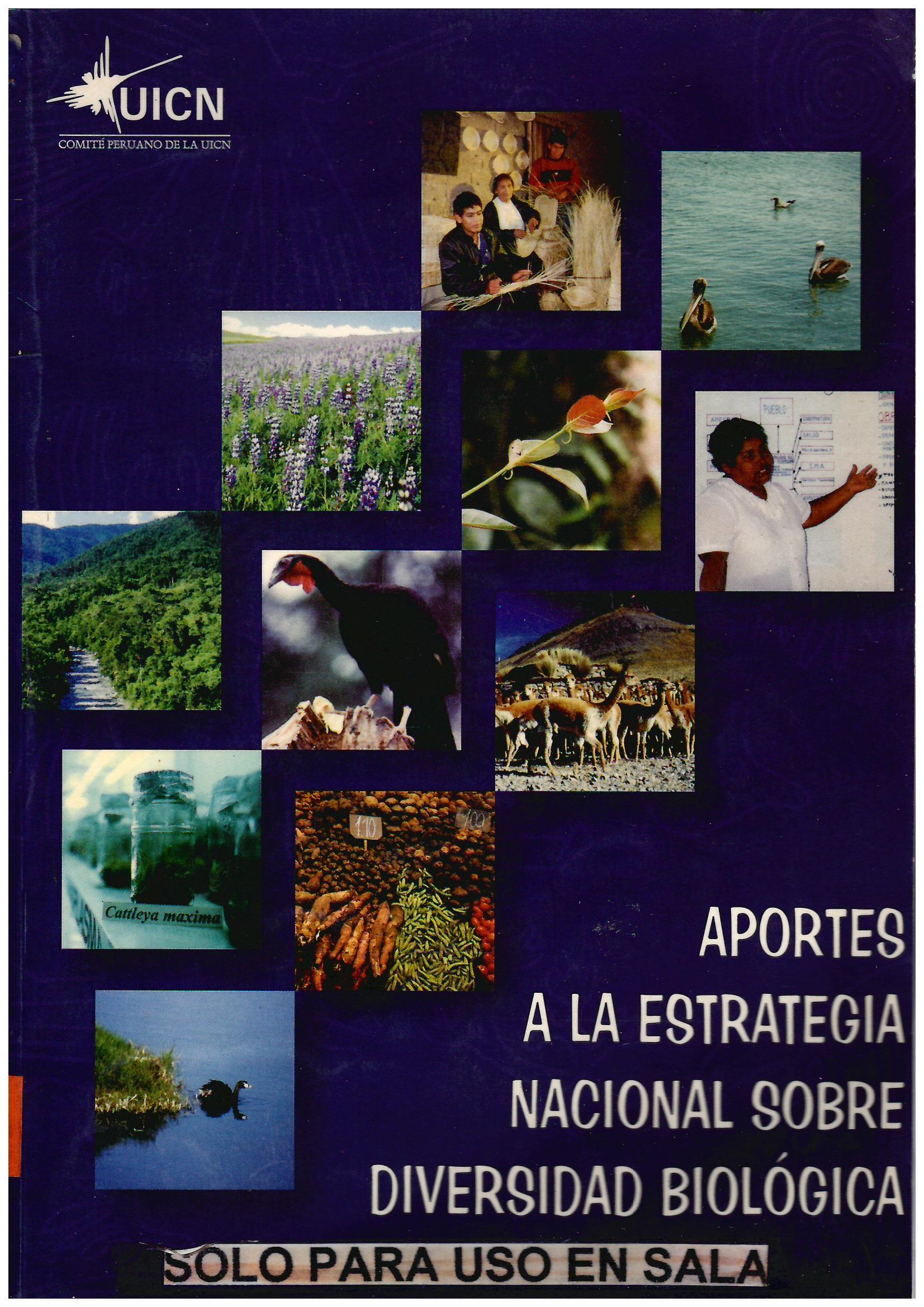 APORTES A LA ESTRATEGIA NACIONAL SOBRE DIVERSIDAD BIOLOGICA