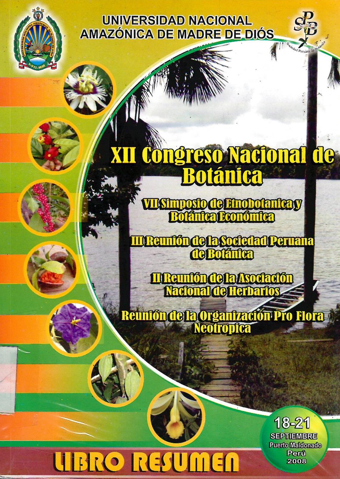 XII CONGRESO NACIONAL DE BOTANICA