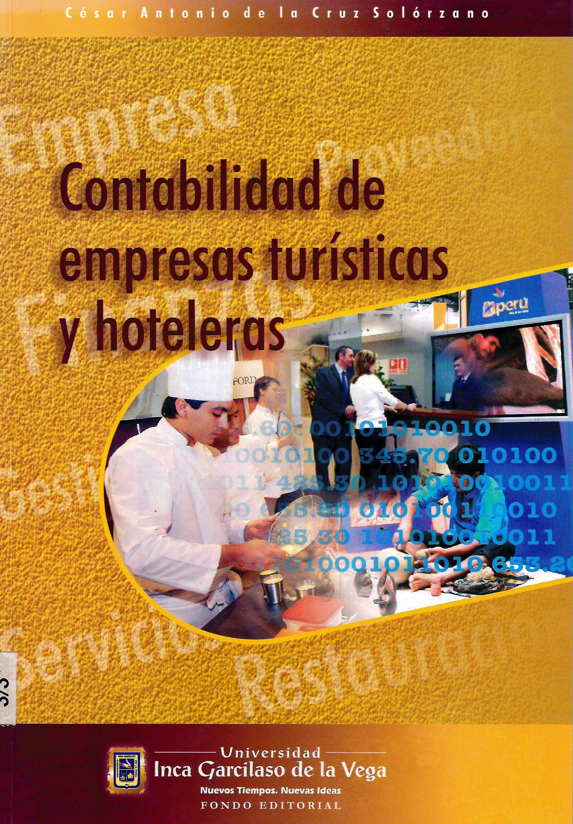CONTABILIDAD DE EMPRESAS TURISTICAS Y HOTELERAS