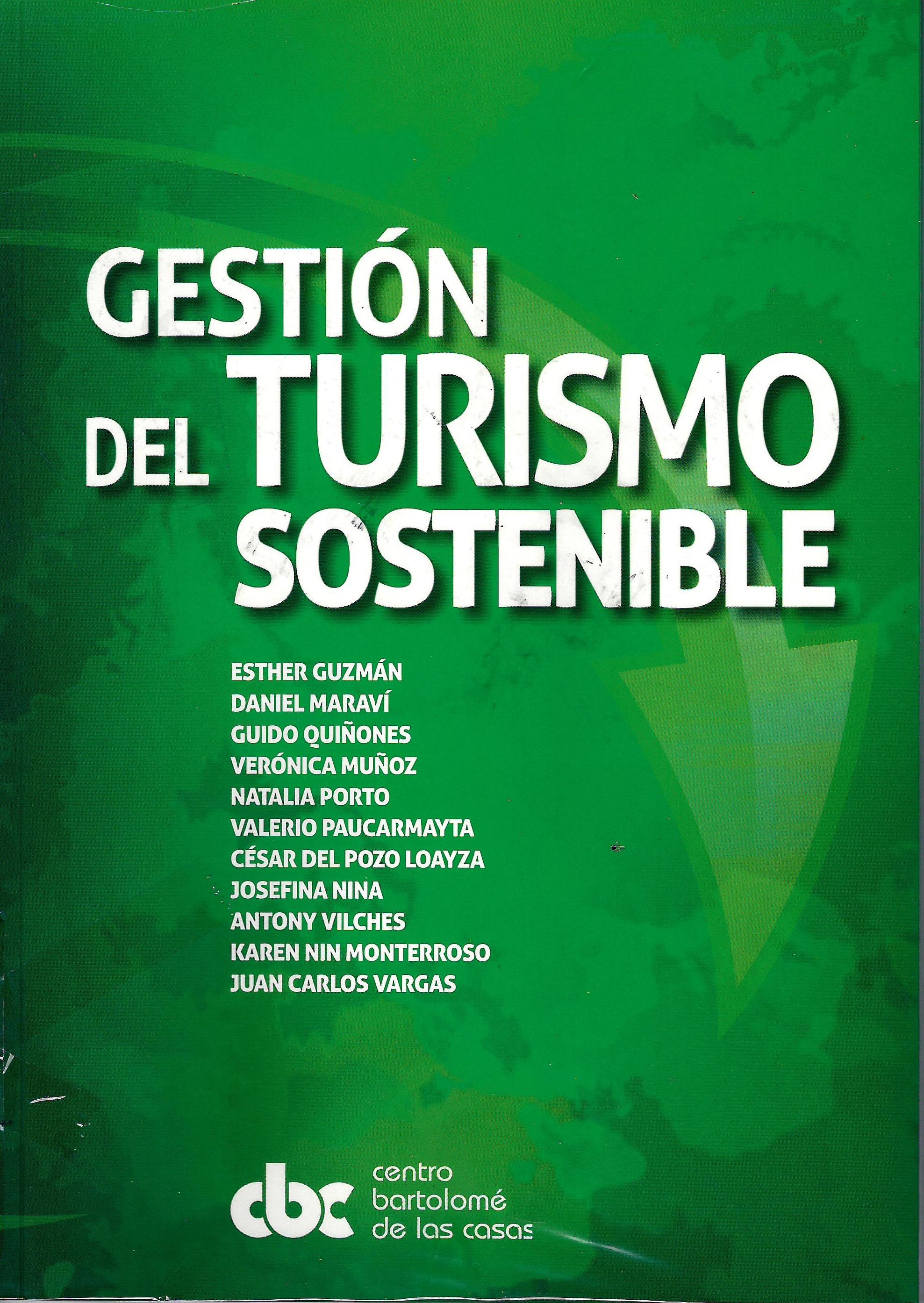 GESTIÓN DEL TURISMO SOSTENIBLE