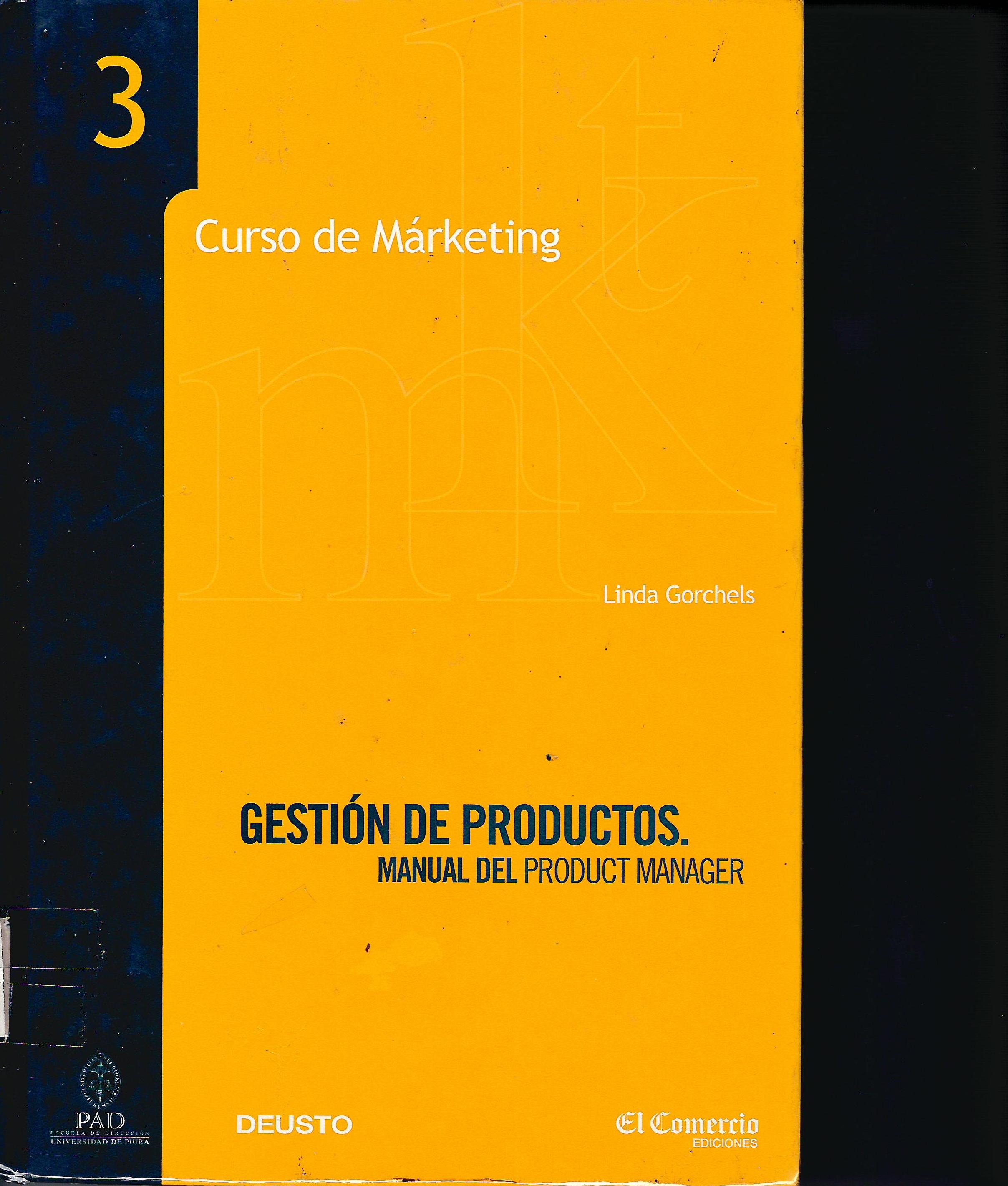 GESTION DE PRODUCTOS  MANUAL DEL PRODUCT MANAGER