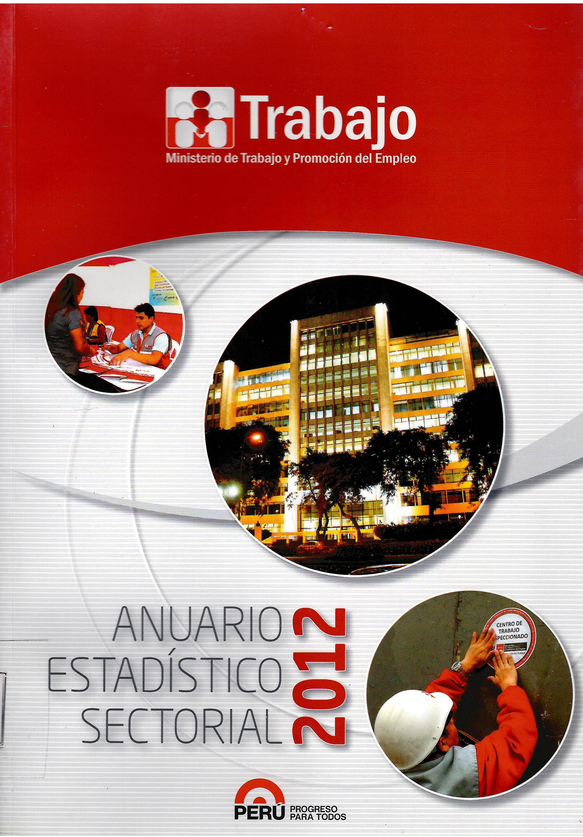 ANUARIO ESTADISTICO SECTORIAL 2012