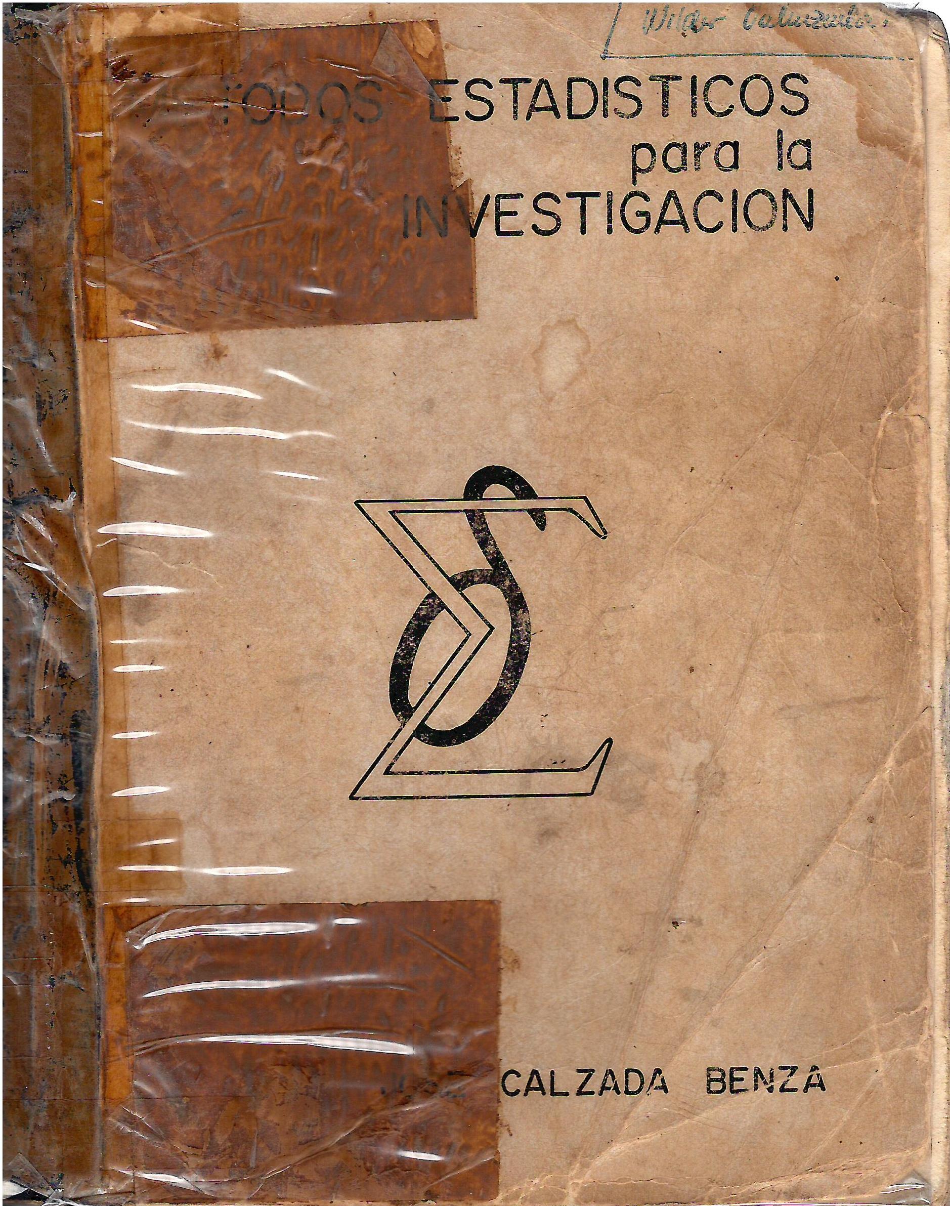 METODOS ESTADISTICOS PARA LA INVESTIGACION