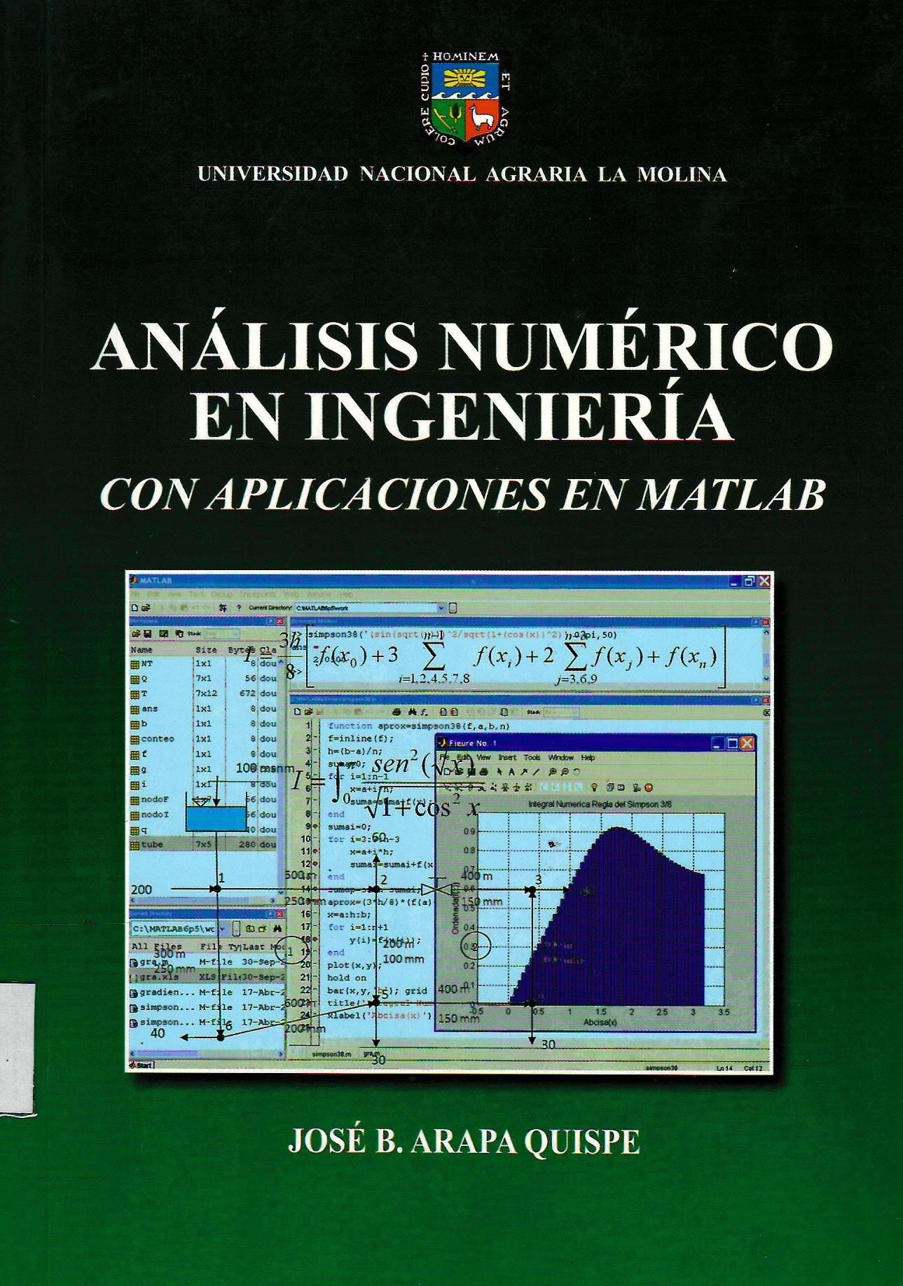 ANALISIS NUMERICO EN INGENIERIA CON APLICACIONES EN MATLAB