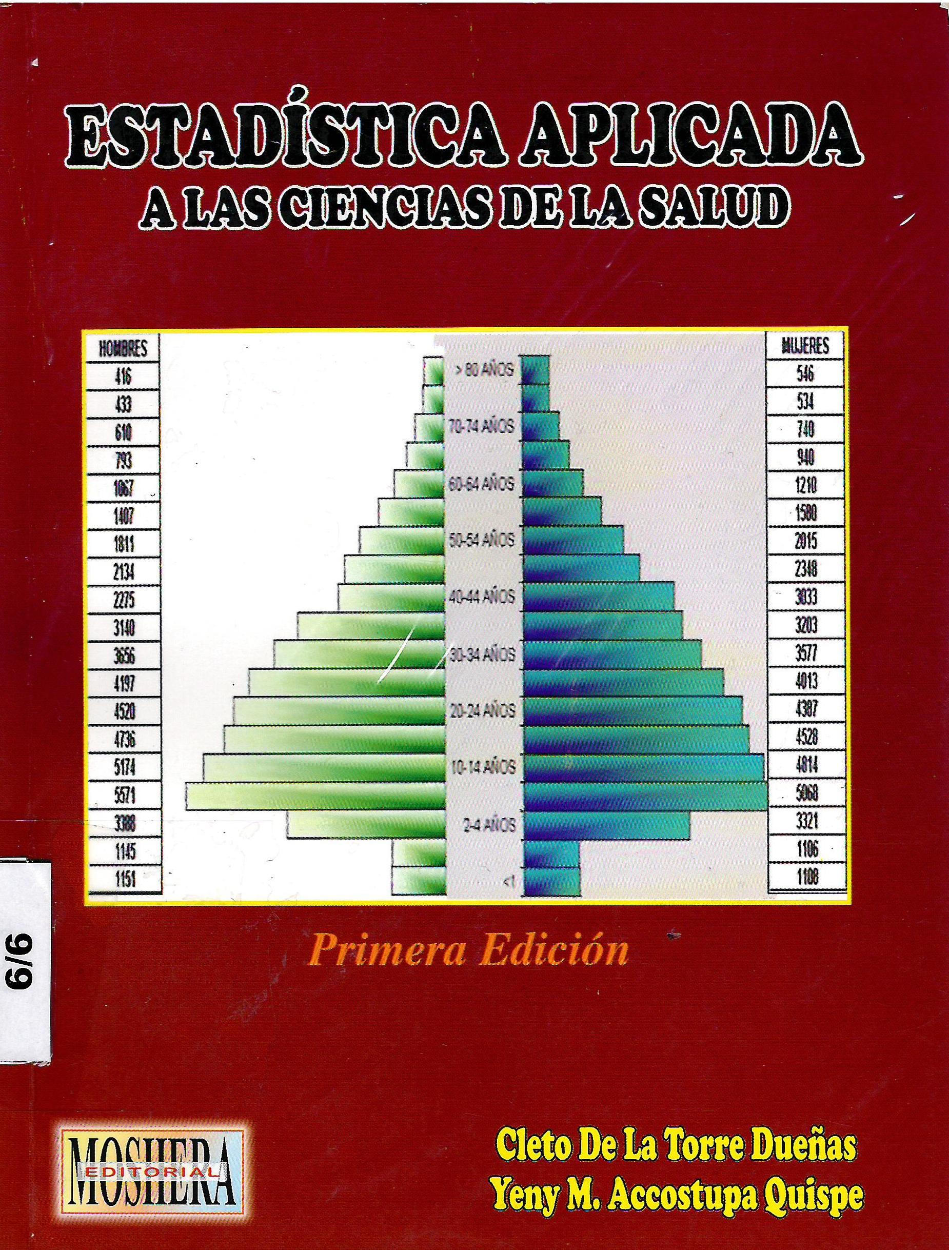 ESTADISTICA APLICADA A LAS CIENCIAS DE LA SALUD