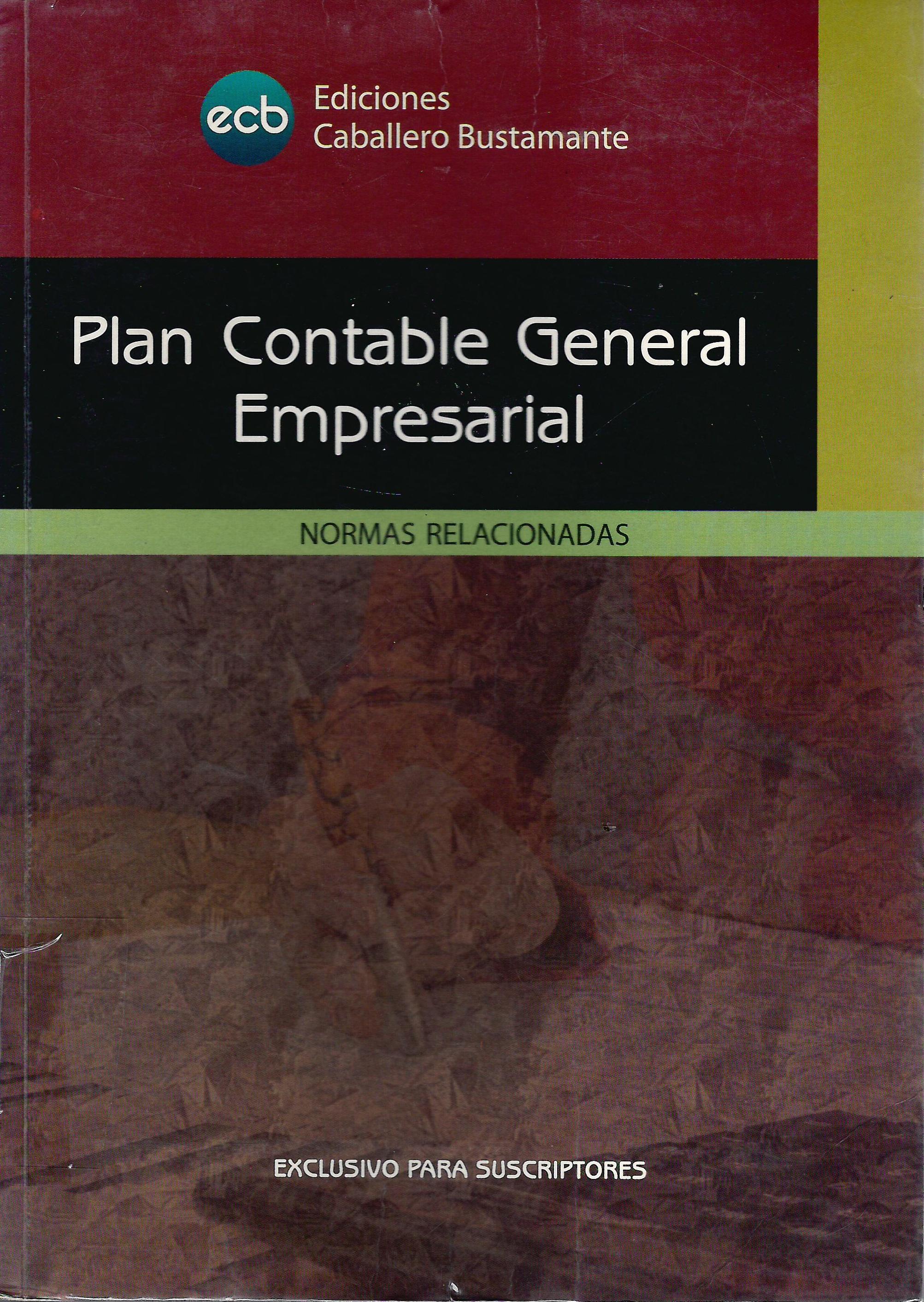 PLAN CONTABLE GENERAL EMPRESARIAL. NORMAS RELACIONADAS