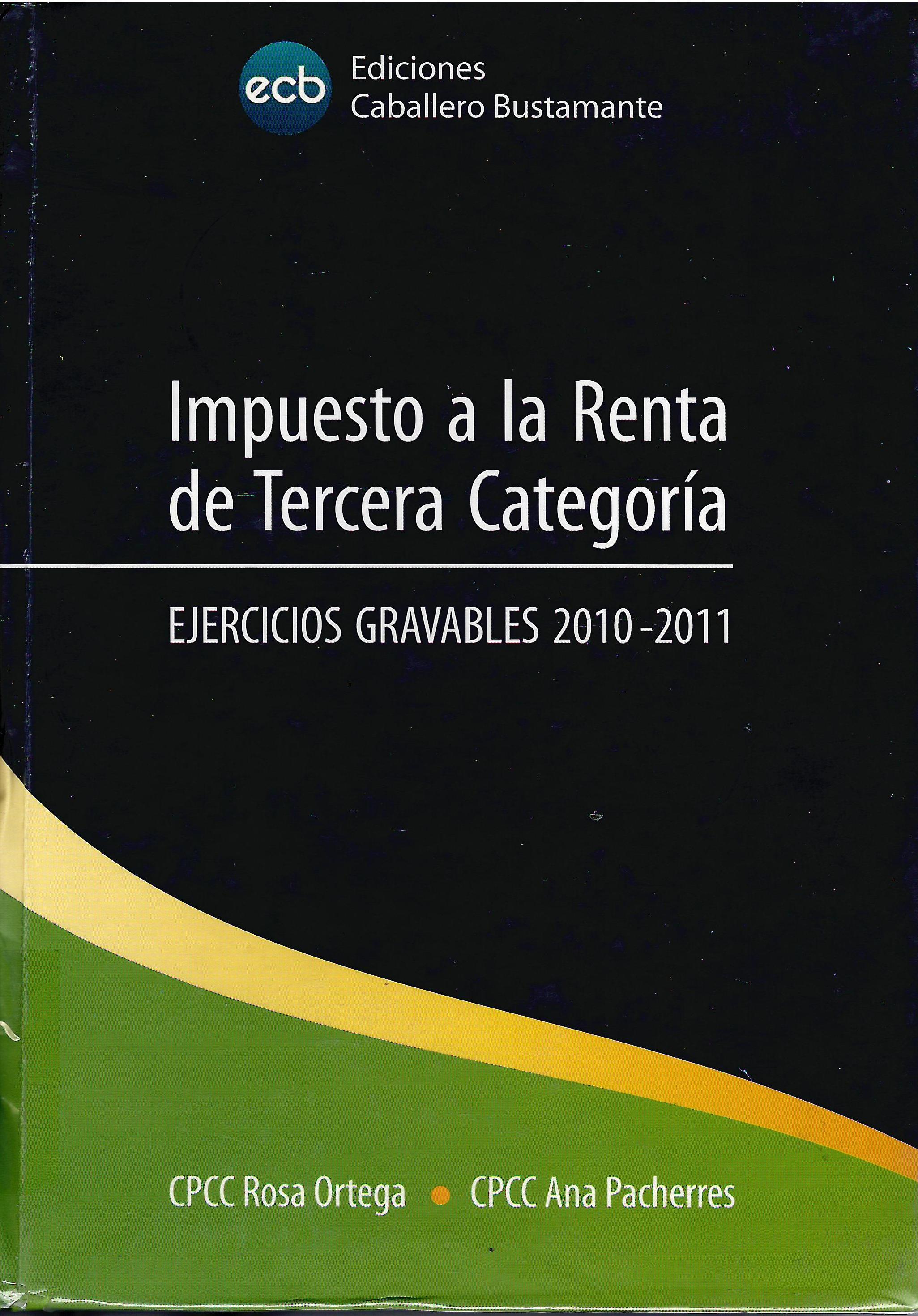 IMPUESTO A LA RENTA DE TERCERA CATEGORIA