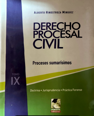 DERECHO PROCESAL CIVIL. PROCESOS SUMARIOSIMOS. TOMO IX