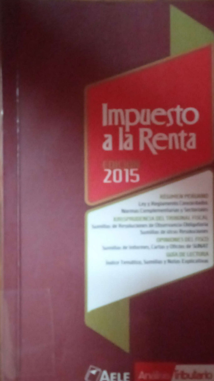 IMPUESTO A LA RENTA