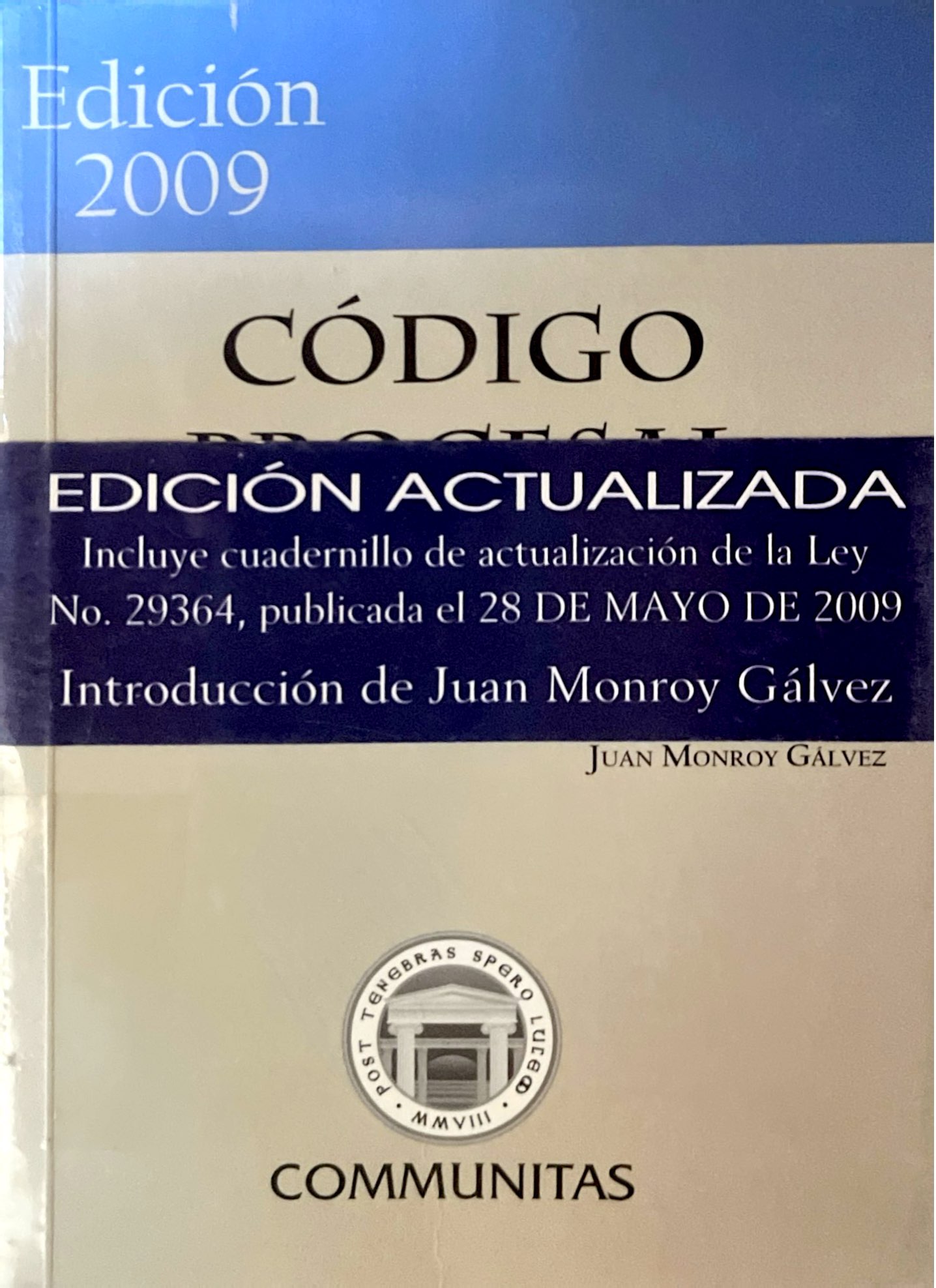 CODIGO PROCESAL CIVIL. EDICION ACTUALIZADA