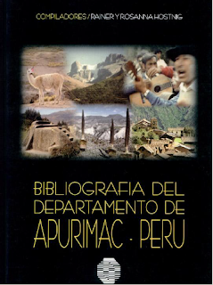 BIBLIOGRAFIA DEL DEPARTAMENTO DE APURIMAC - PERU