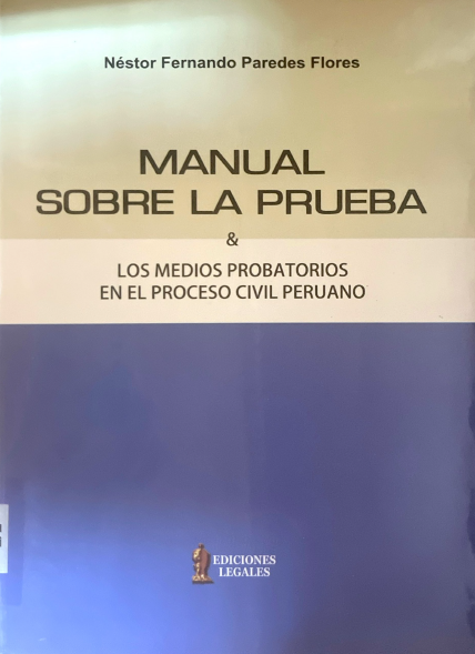 MANUAL SOBRE LA PRUEBA