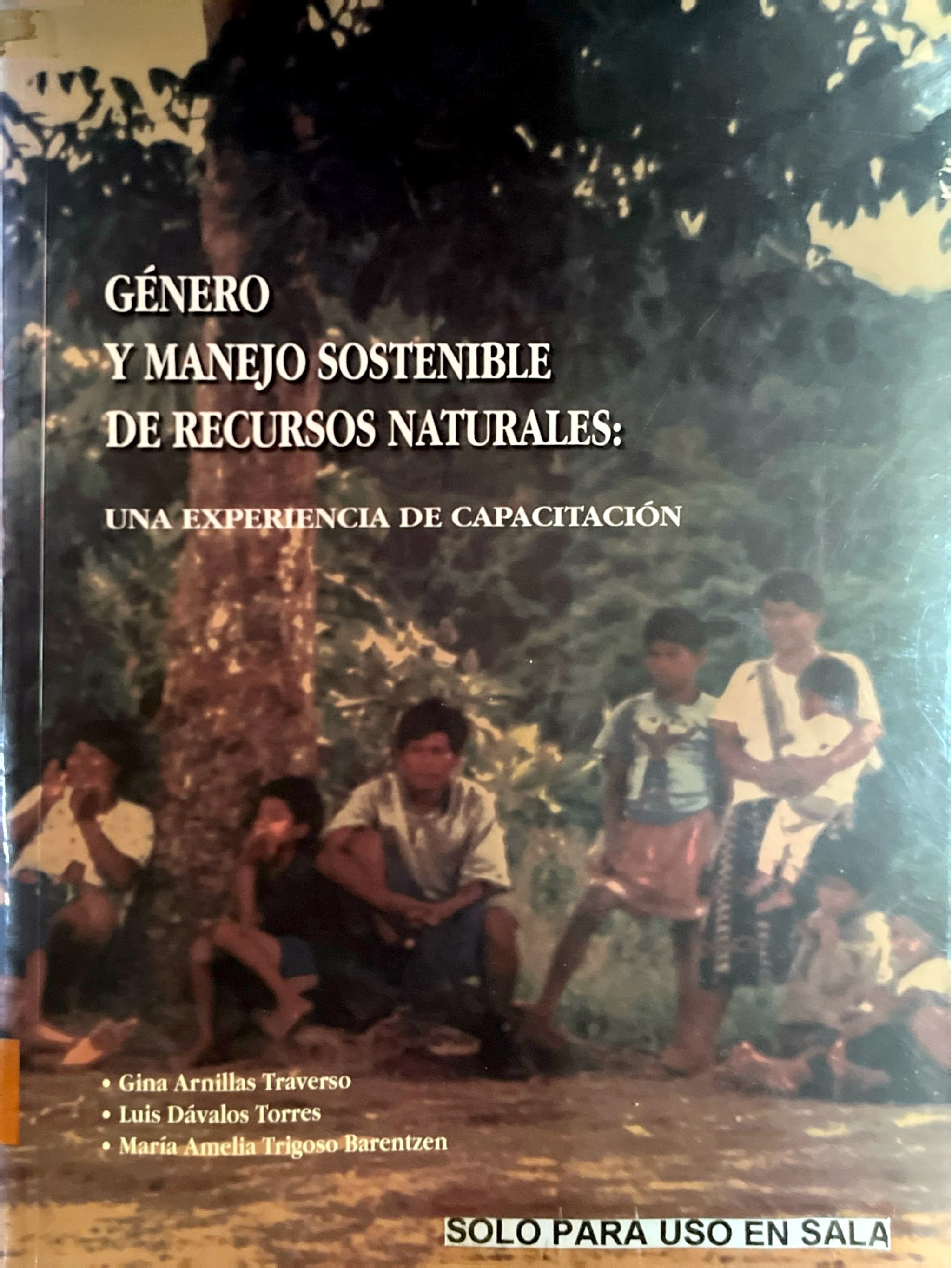 GENERO Y MANEJO SOSTENIBLE DE RECURSOS NATURALES