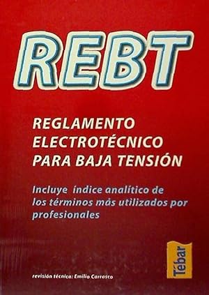 REBT REGLAMENTO ELECTROTECNICO PARA BAJA TENSION