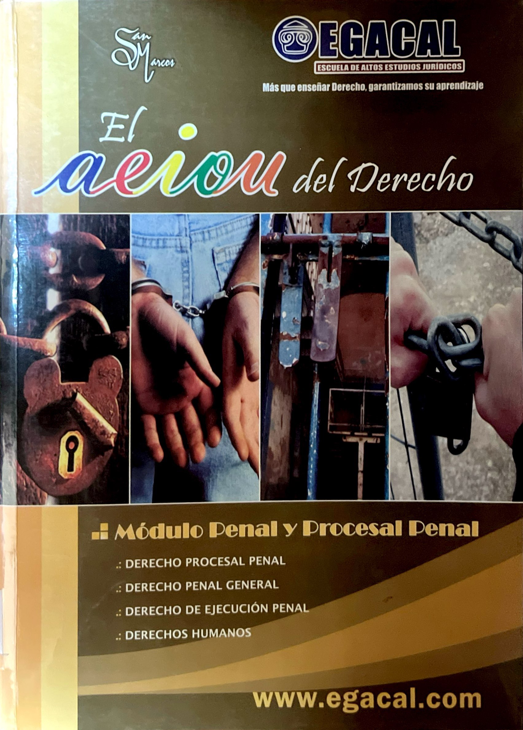 EL AEIOU DEL DERECHO  DERECHO PROCESAL PENAL. PENAL GENERAL EJECUCION PENAL.DERECHOS HUMANOS