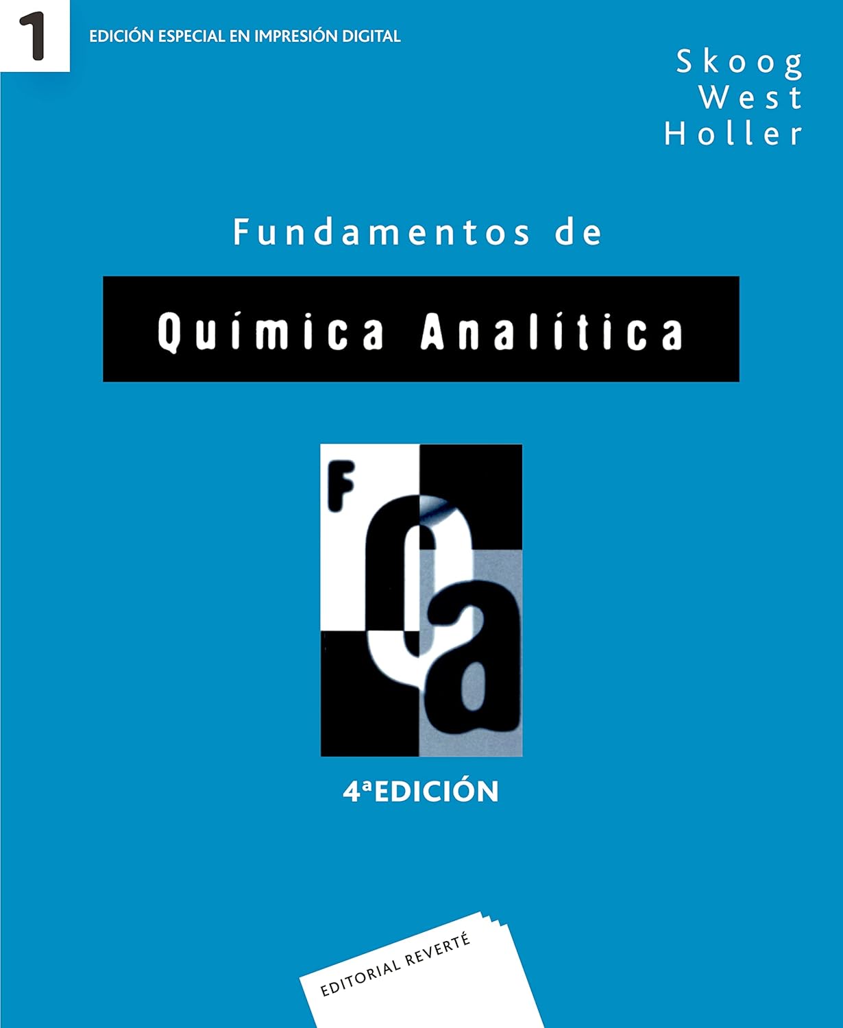 FUNDAMENTOS DE QUIMICA ANALITICA. VOL. I.