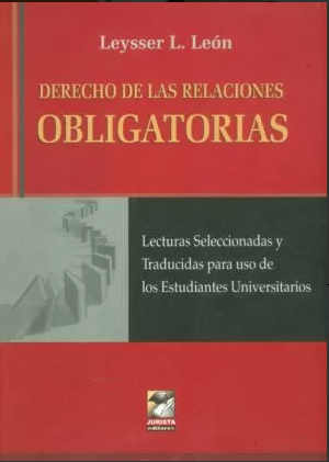 DERECHO DE LAS RELACIONES OBLIGATORIAS